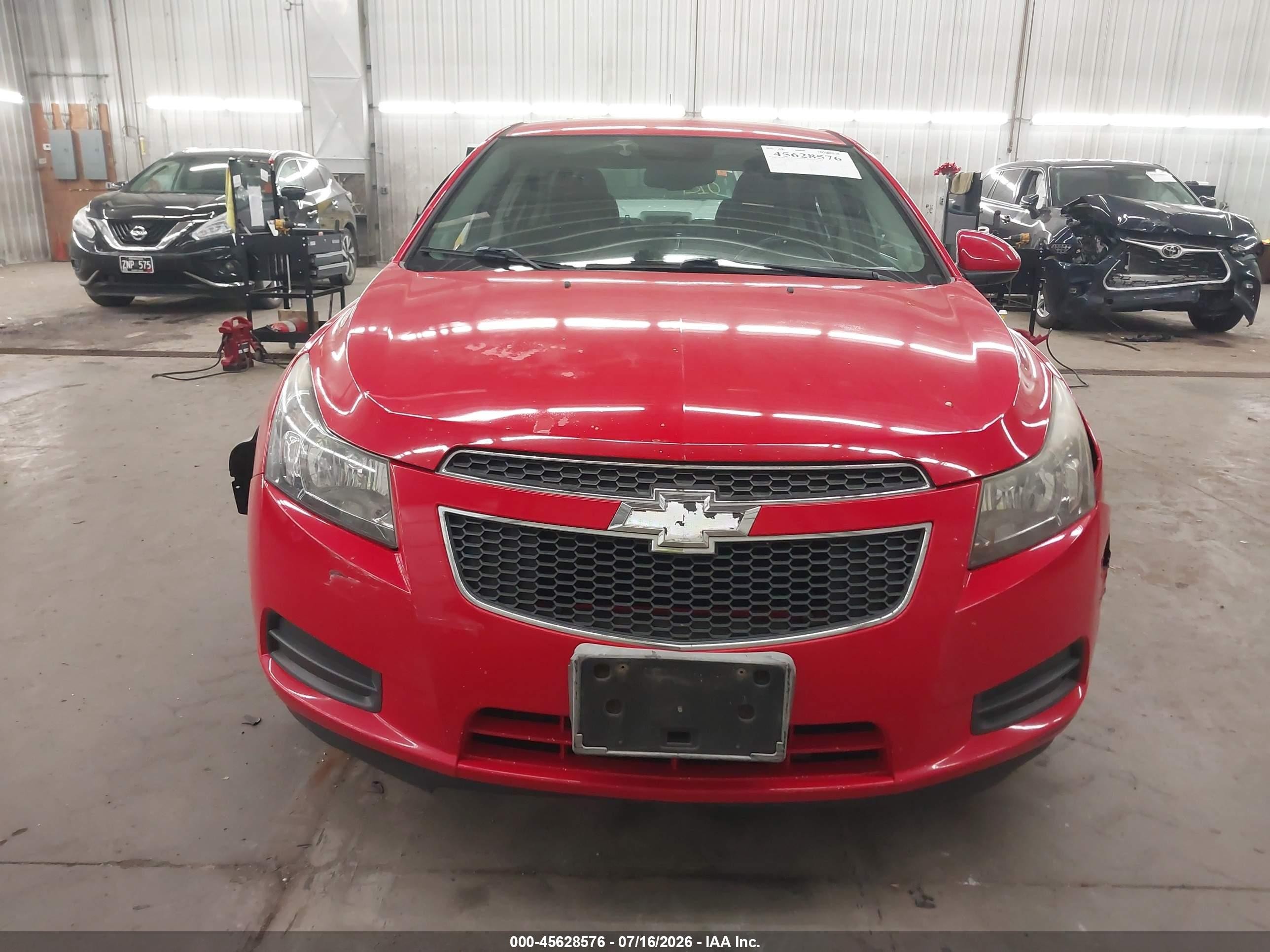 2014 Chevrolet Cruze 1lt Auto Красный vin: 1G1PC5SBXE7161819