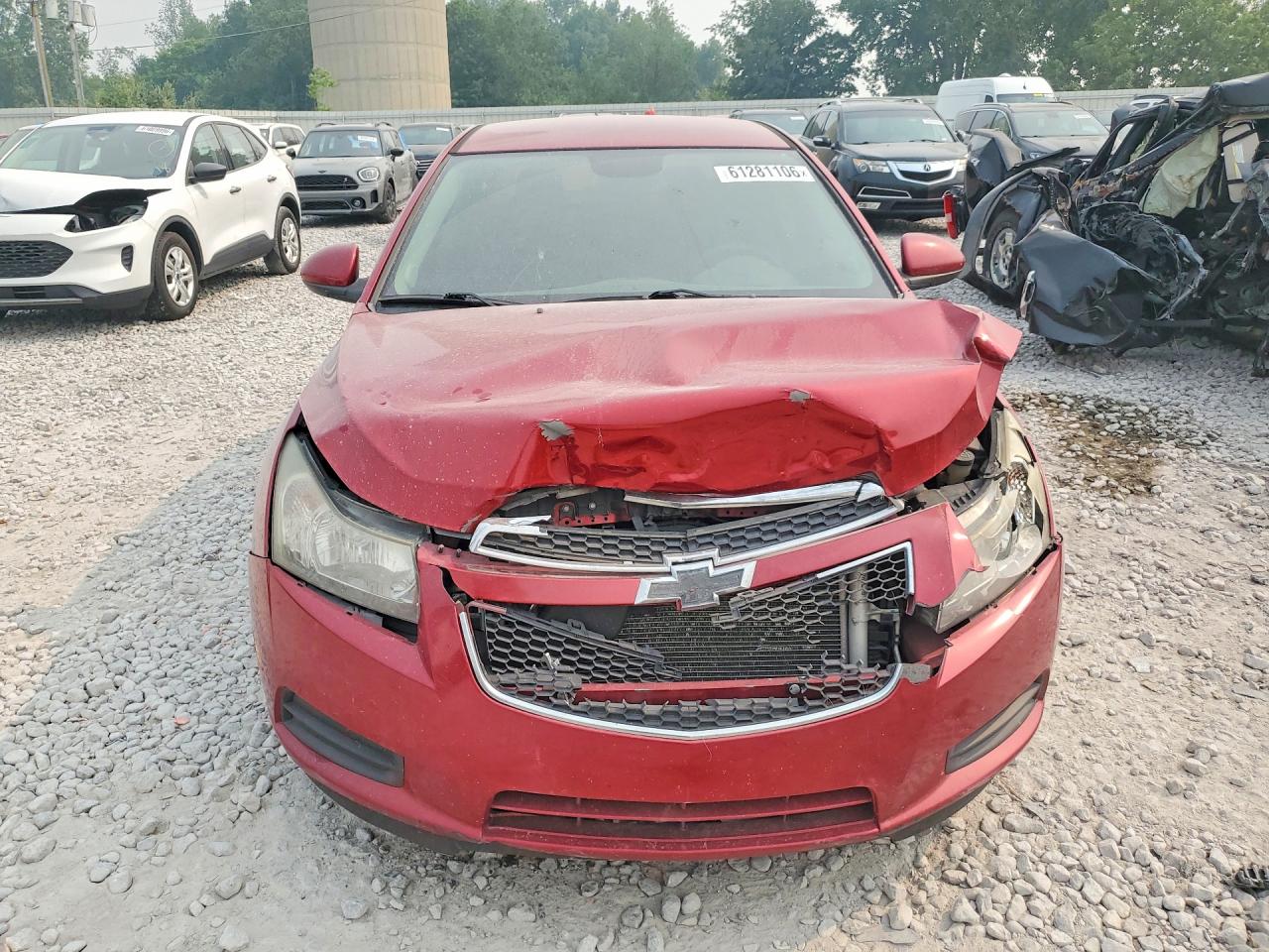 2014 Chevrolet Cruze Lt Red vin: 1G1PC5SBXE7169581