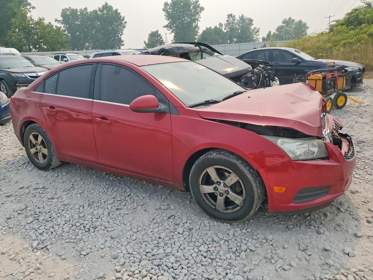 2014 Chevrolet Cruze Lt Red vin: 1G1PC5SBXE7169581