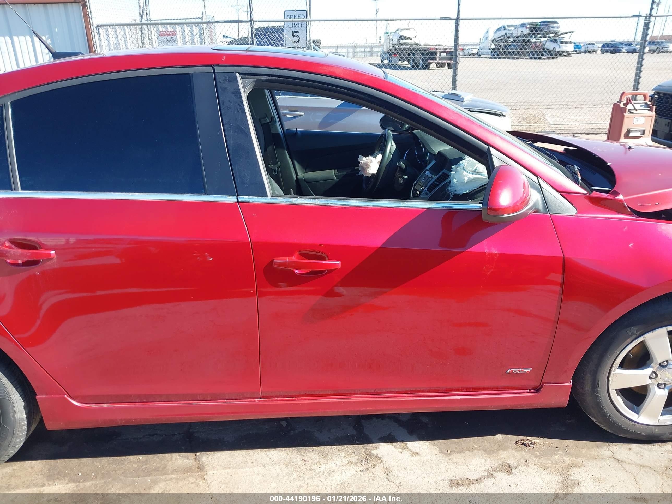 2014 Chevrolet Cruze 1lt Auto Red vin: 1G1PC5SBXE7198742