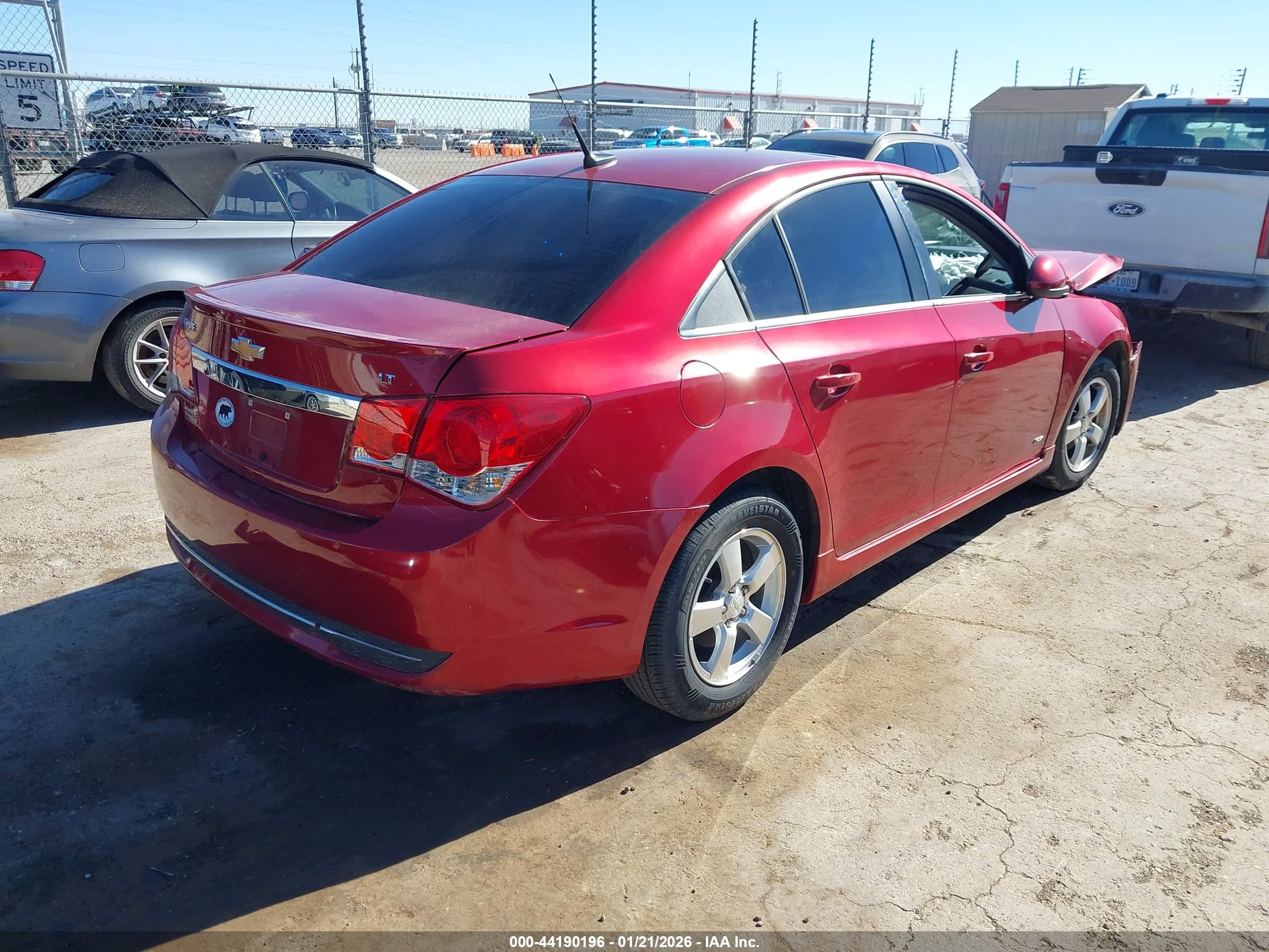 2014 Chevrolet Cruze 1lt Auto Red vin: 1G1PC5SBXE7198742