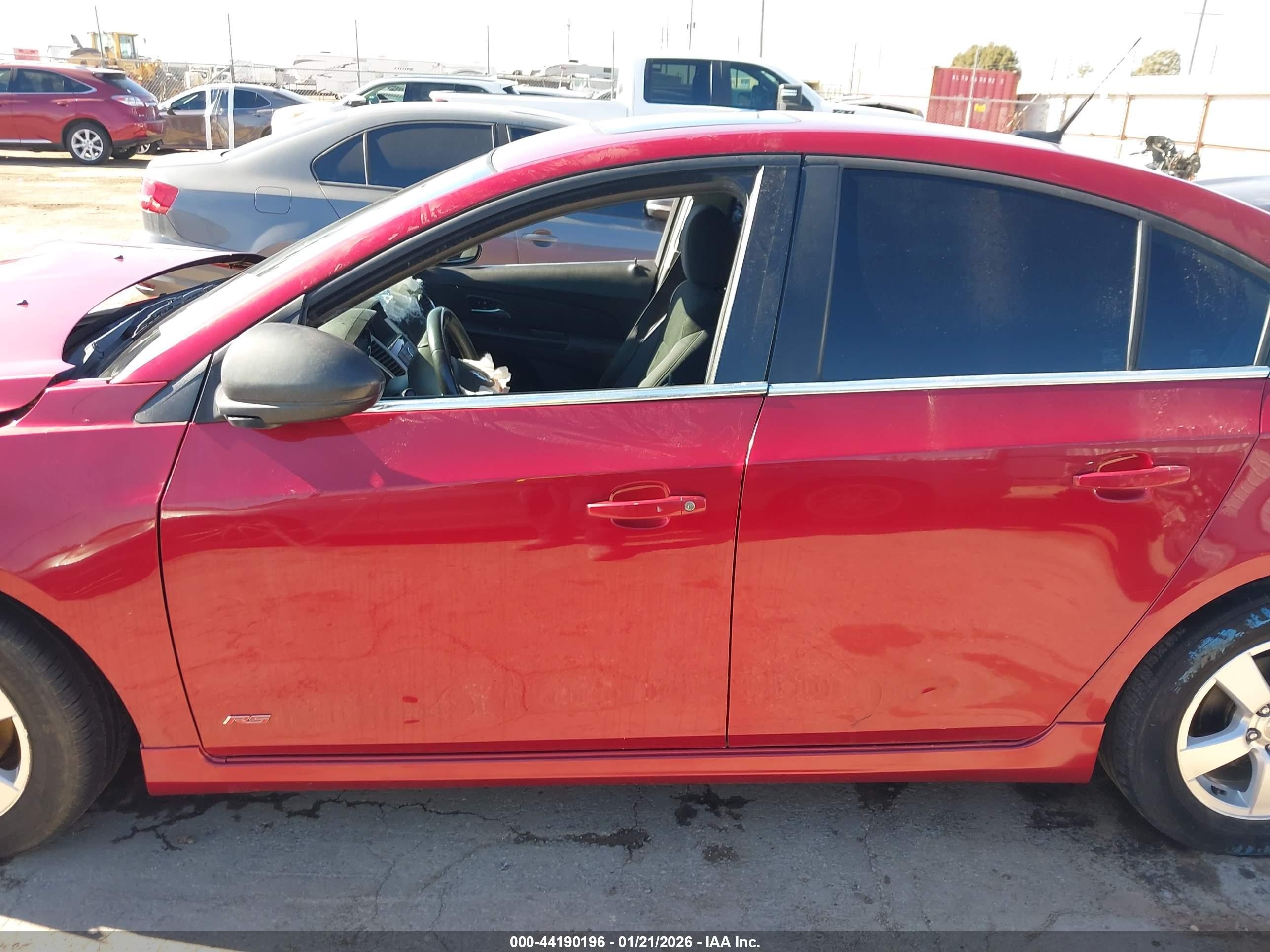 2014 Chevrolet Cruze 1lt Auto Red vin: 1G1PC5SBXE7198742