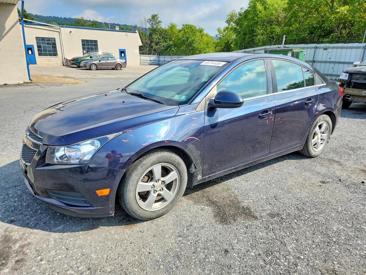 2014 Chevrolet Cruze Lt Blue vin: 1G1PC5SBXE7215345