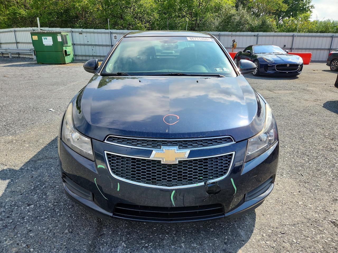 2014 Chevrolet Cruze Lt Blue vin: 1G1PC5SBXE7215345