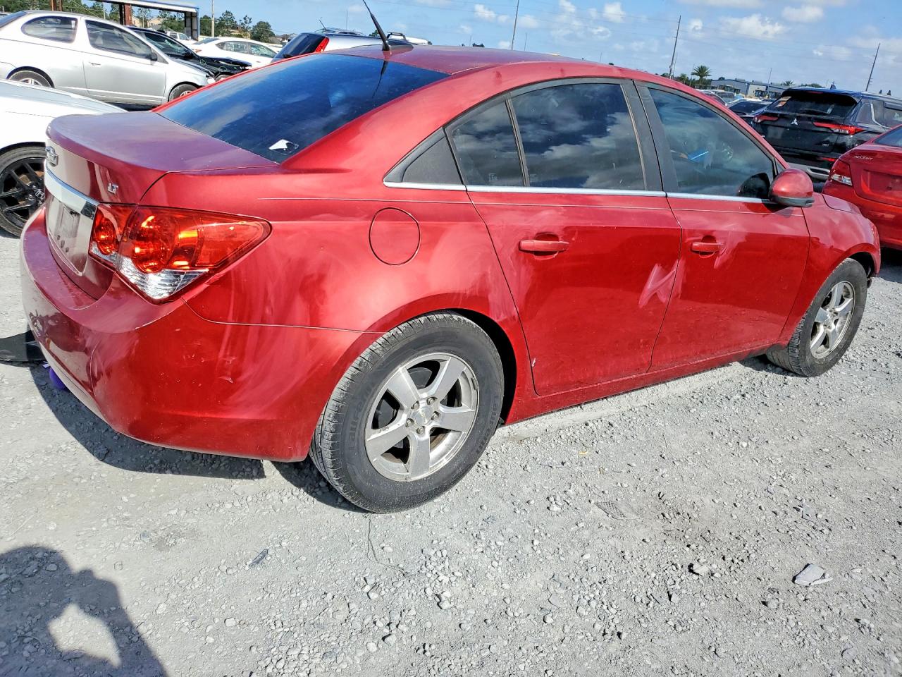 2014 Chevrolet Cruze Lt Red vin: 1G1PC5SBXE7222893