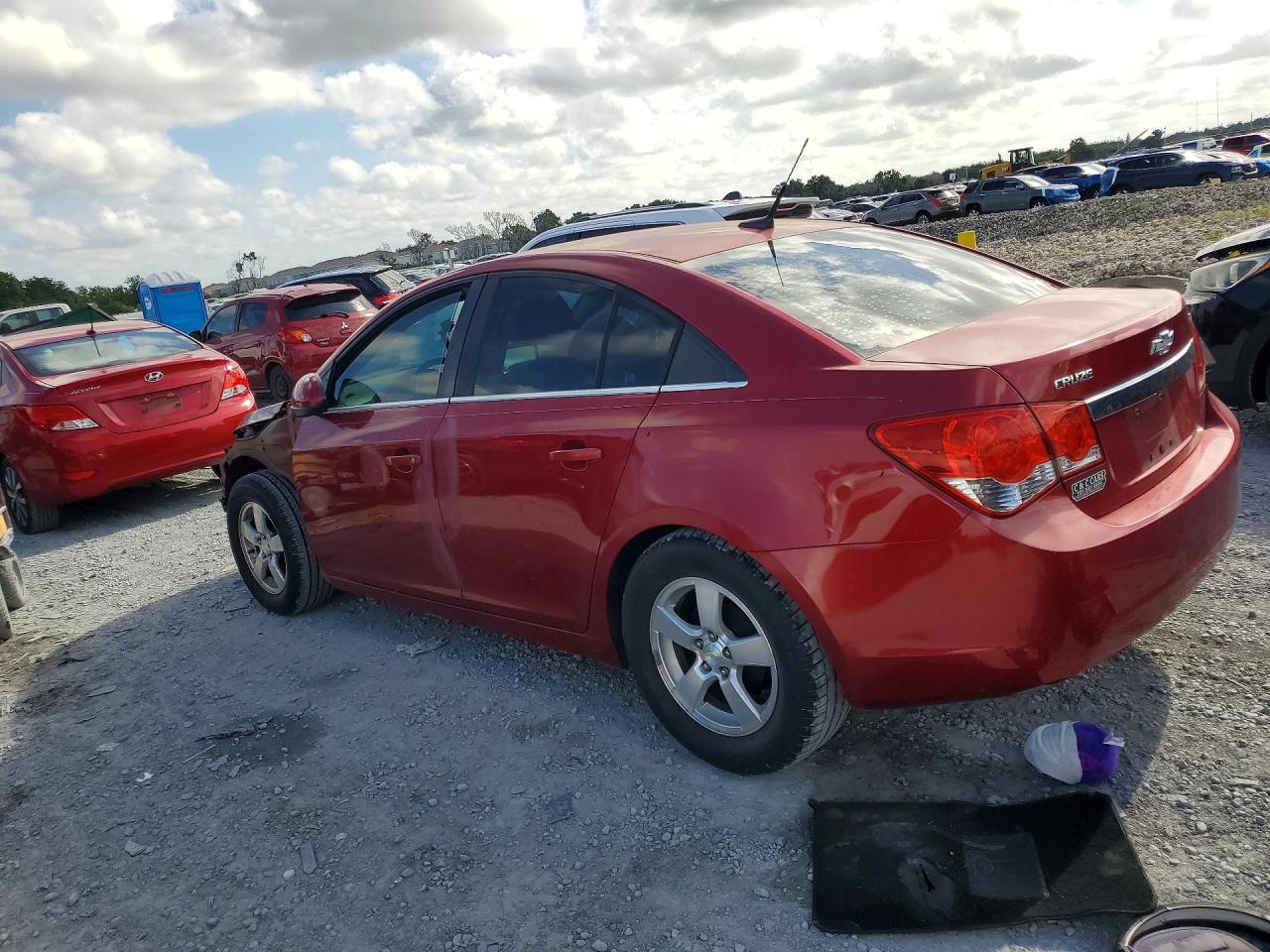 2014 Chevrolet Cruze Lt Red vin: 1G1PC5SBXE7222893