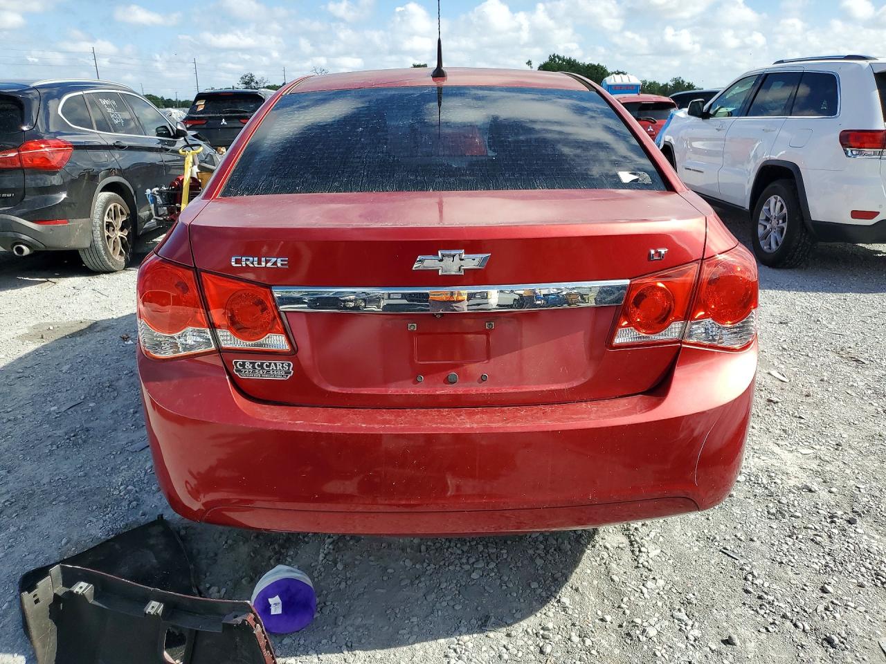 2014 Chevrolet Cruze Lt Red vin: 1G1PC5SBXE7222893