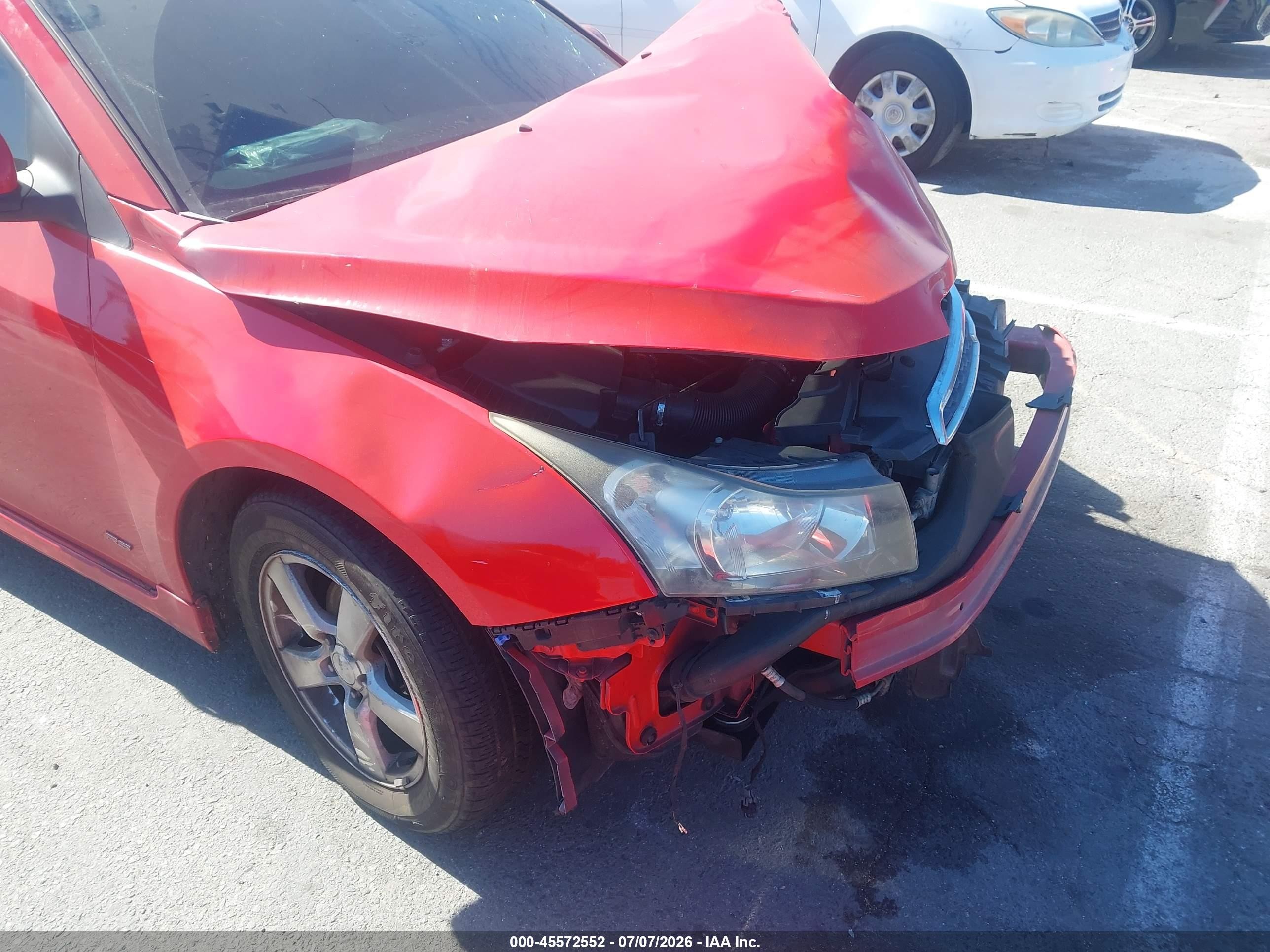 2014 Chevrolet Cruze 1lt Auto Красный vin: 1G1PC5SBXE7255702