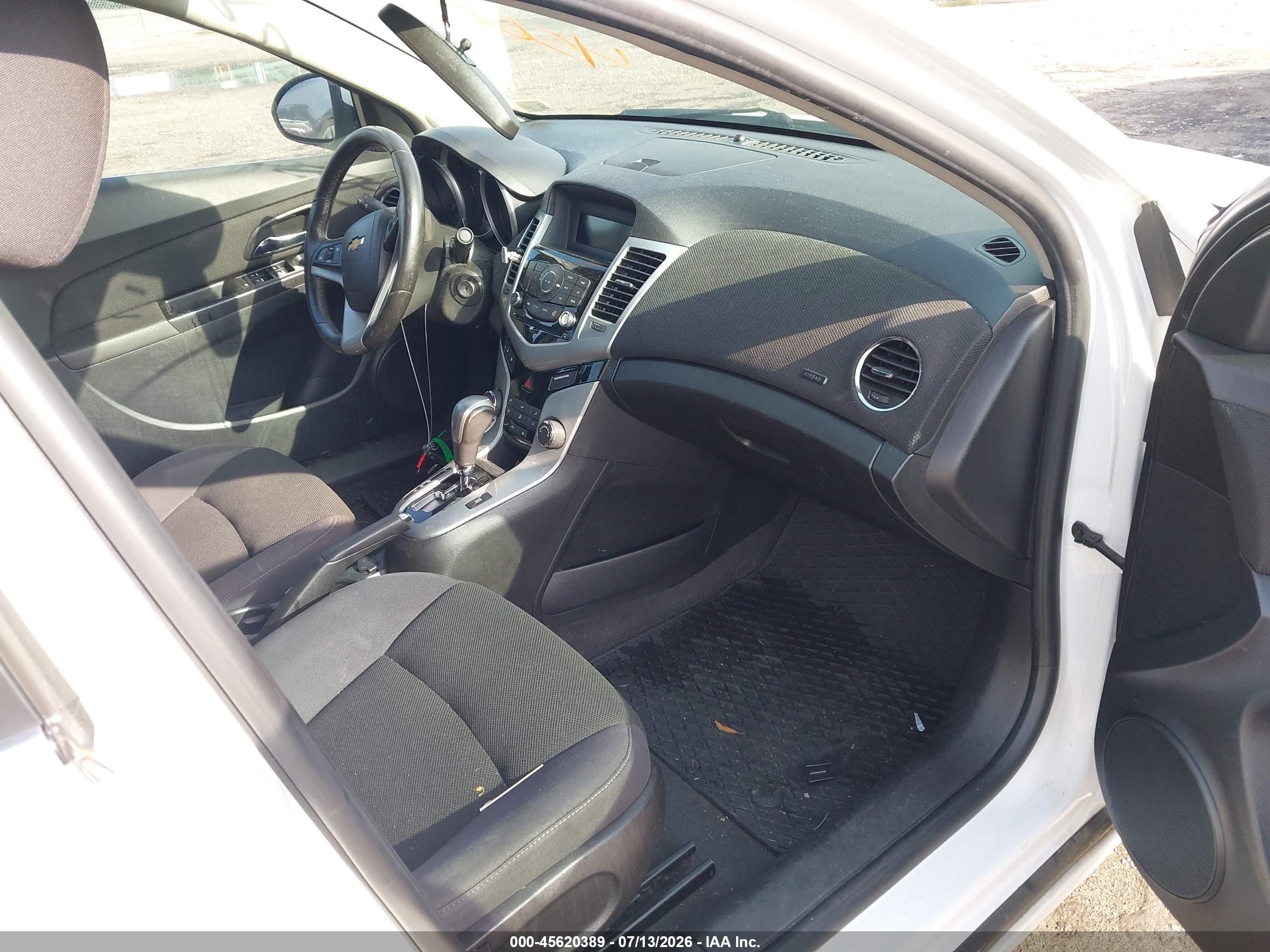 2014 Chevrolet Cruze 1lt Auto White vin: 1G1PC5SBXE7284472