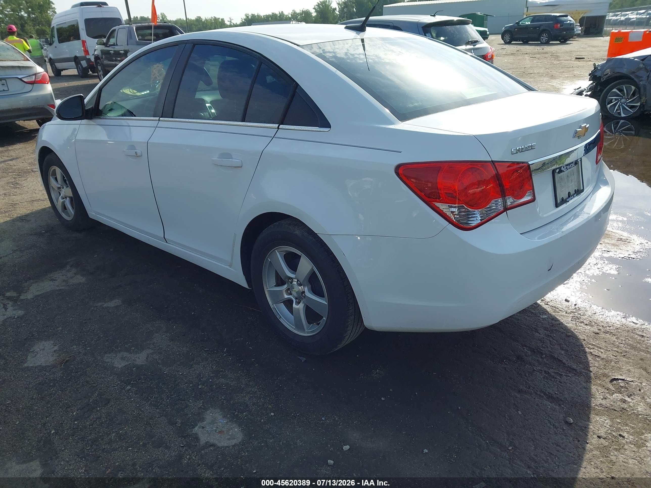 2014 Chevrolet Cruze 1lt Auto White vin: 1G1PC5SBXE7284472