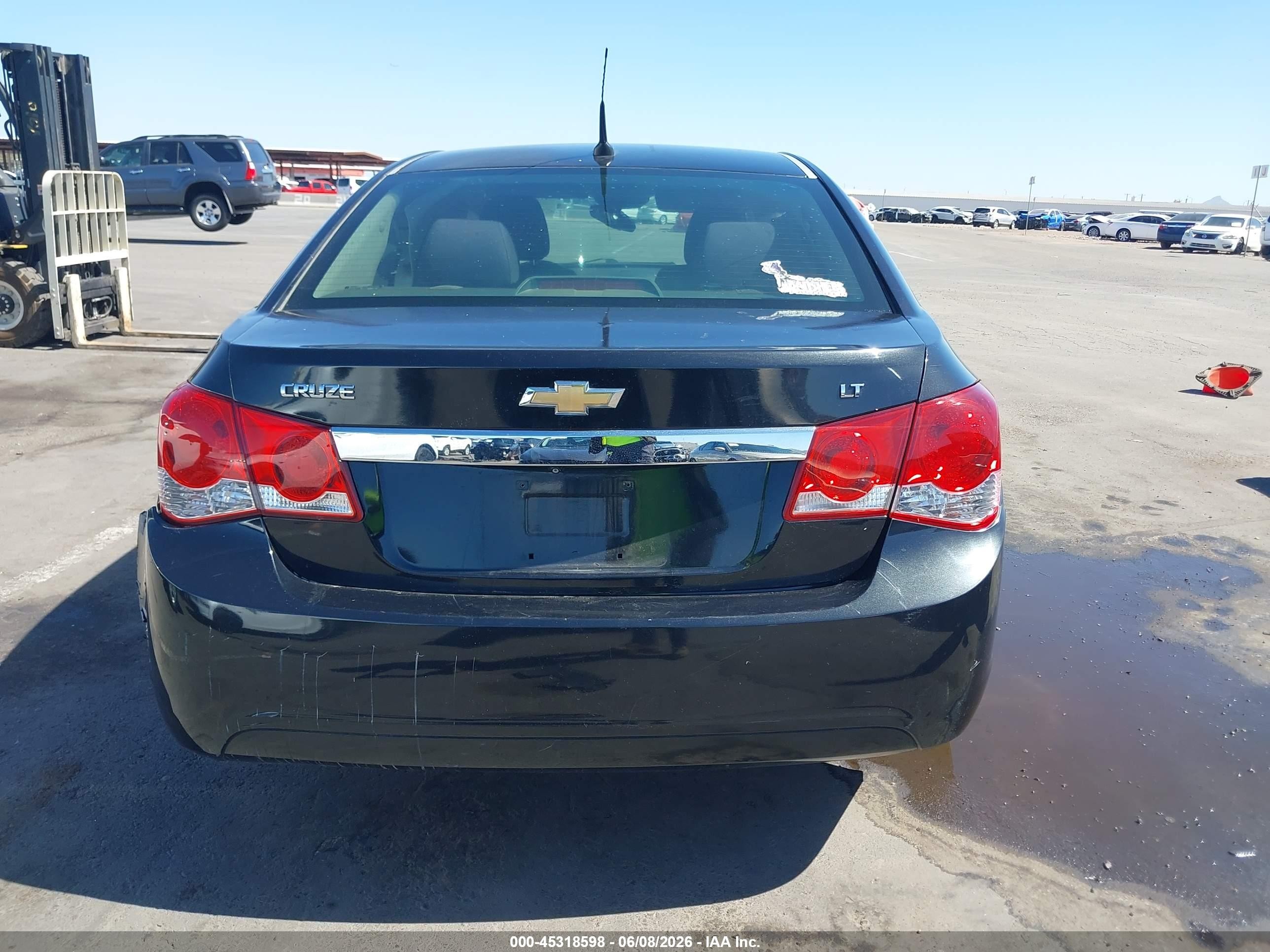 2014 Chevrolet Cruze 1lt Auto Black vin: 1G1PC5SBXE7290398