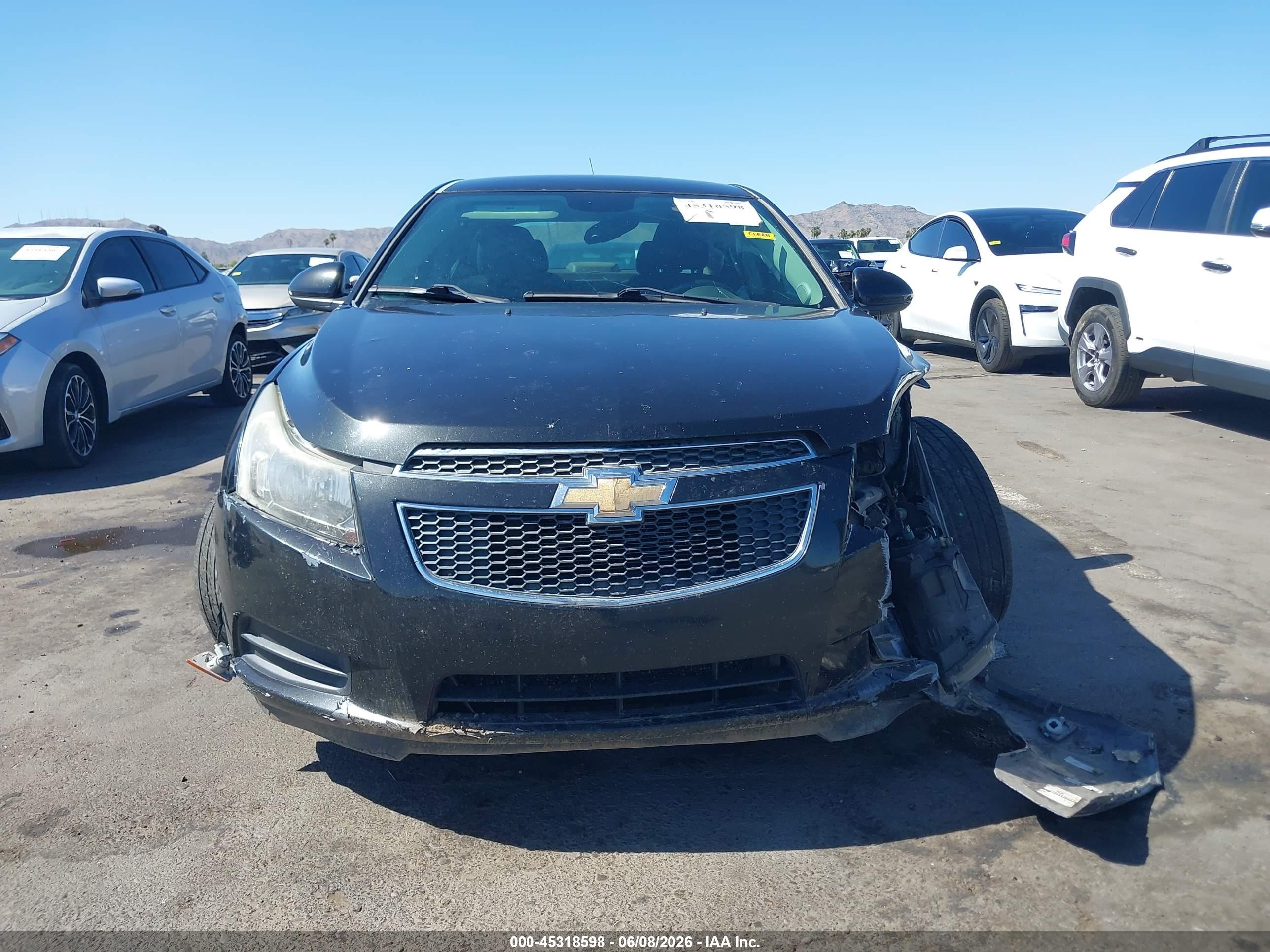 2014 Chevrolet Cruze 1lt Auto Black vin: 1G1PC5SBXE7290398