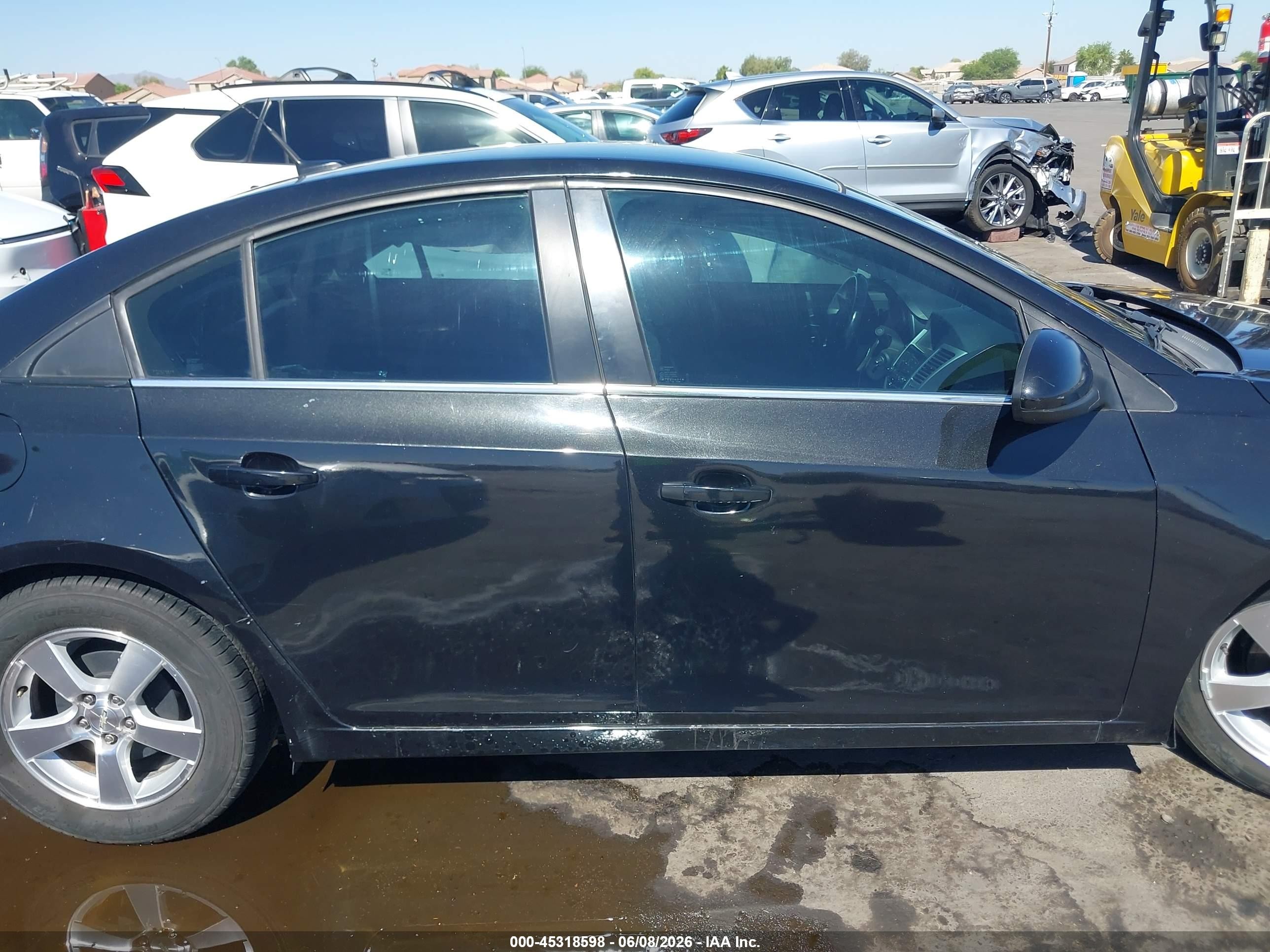 2014 Chevrolet Cruze 1lt Auto Black vin: 1G1PC5SBXE7290398
