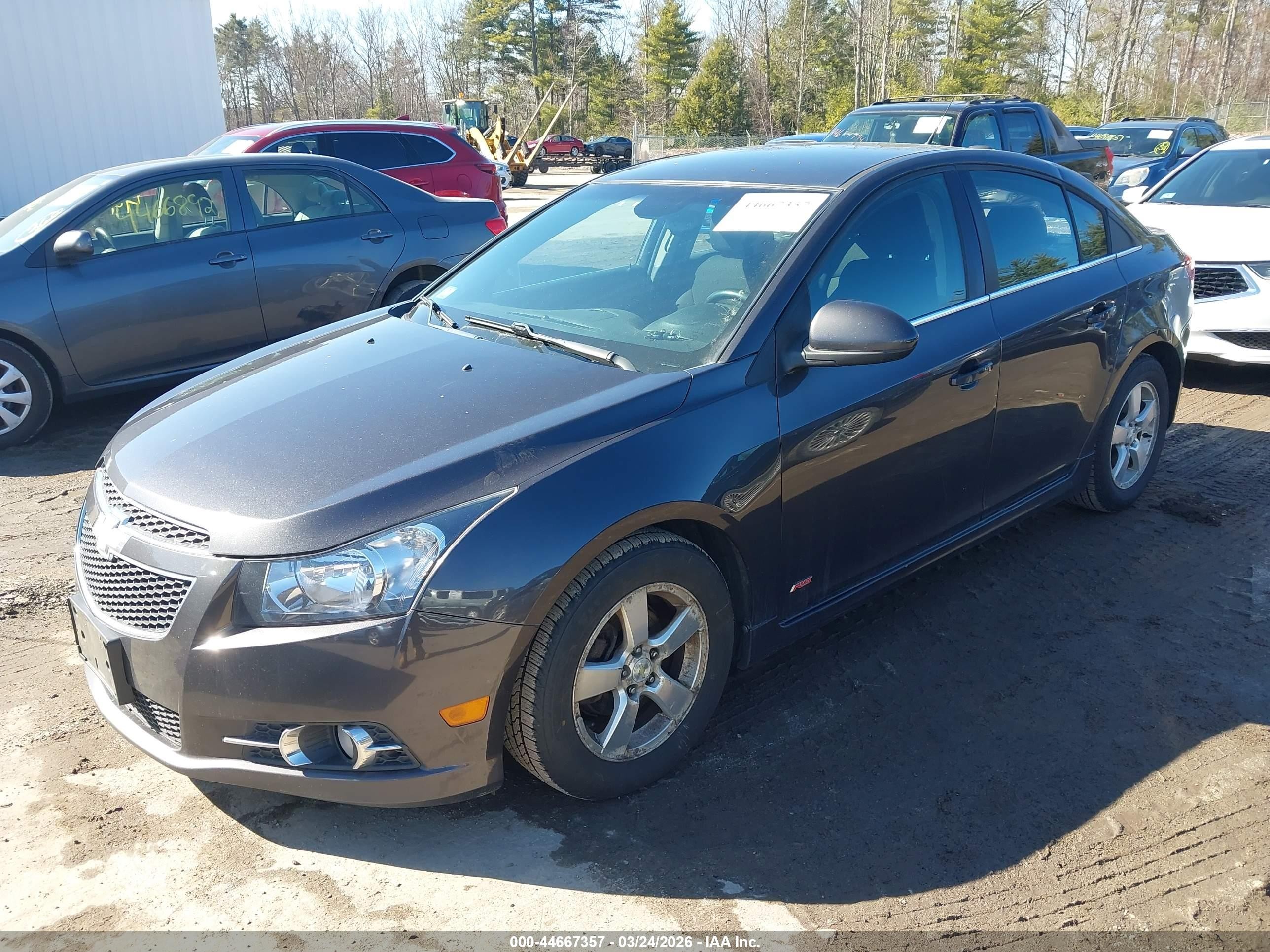 2014 Chevrolet Cruze 1lt Auto Black vin: 1G1PC5SBXE7293592