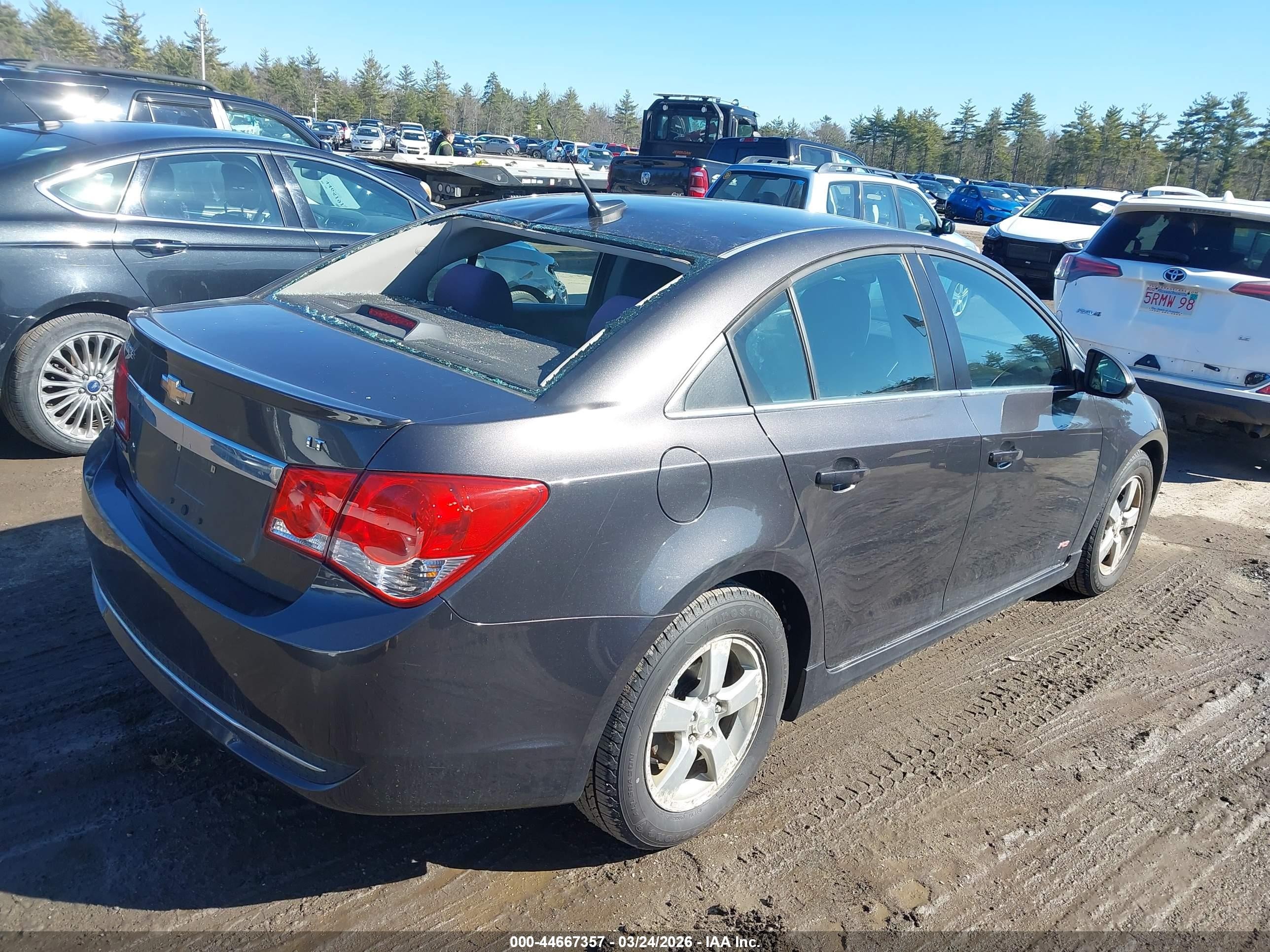 2014 Chevrolet Cruze 1lt Auto Black vin: 1G1PC5SBXE7293592