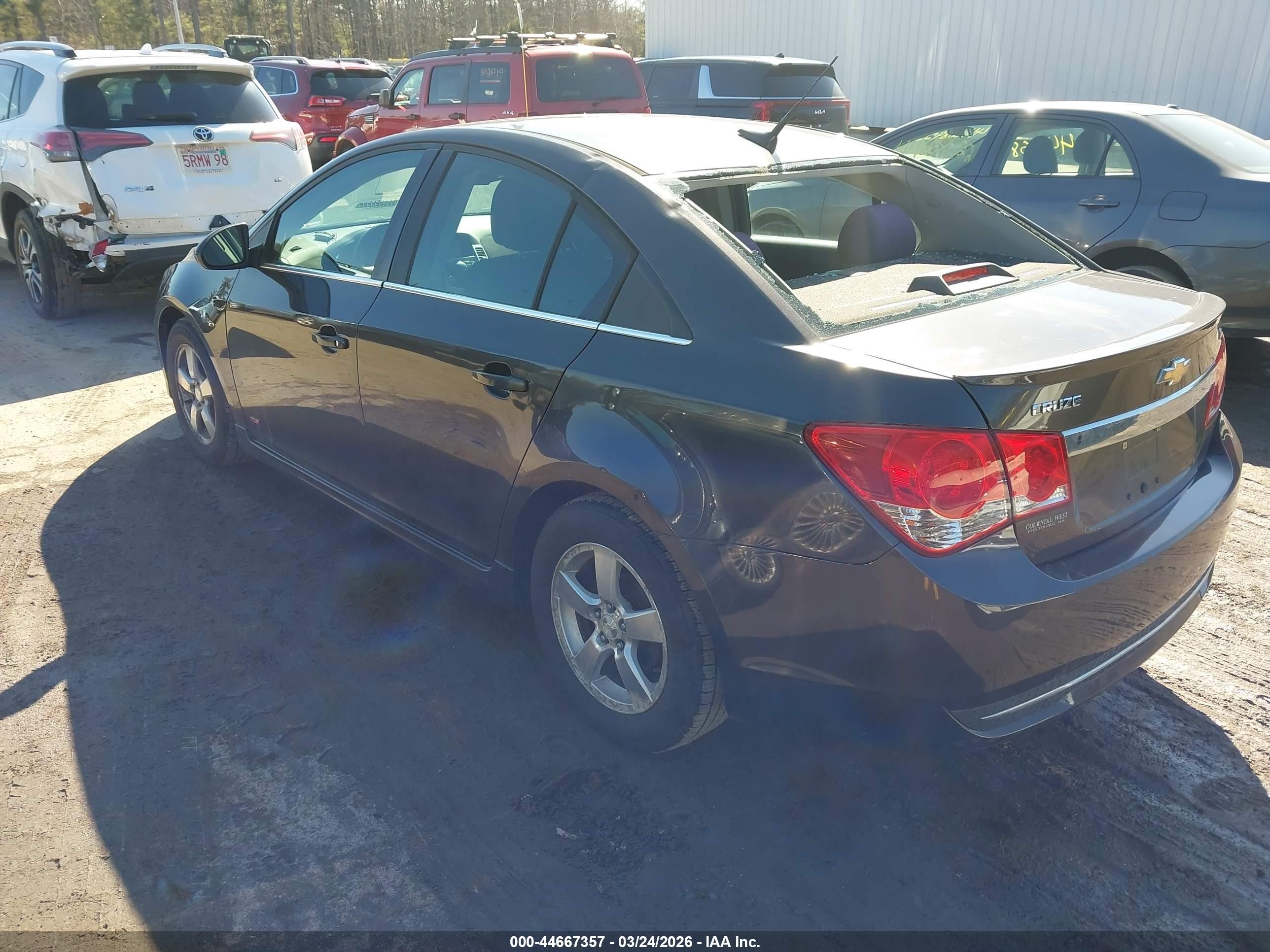 2014 Chevrolet Cruze 1lt Auto Black vin: 1G1PC5SBXE7293592