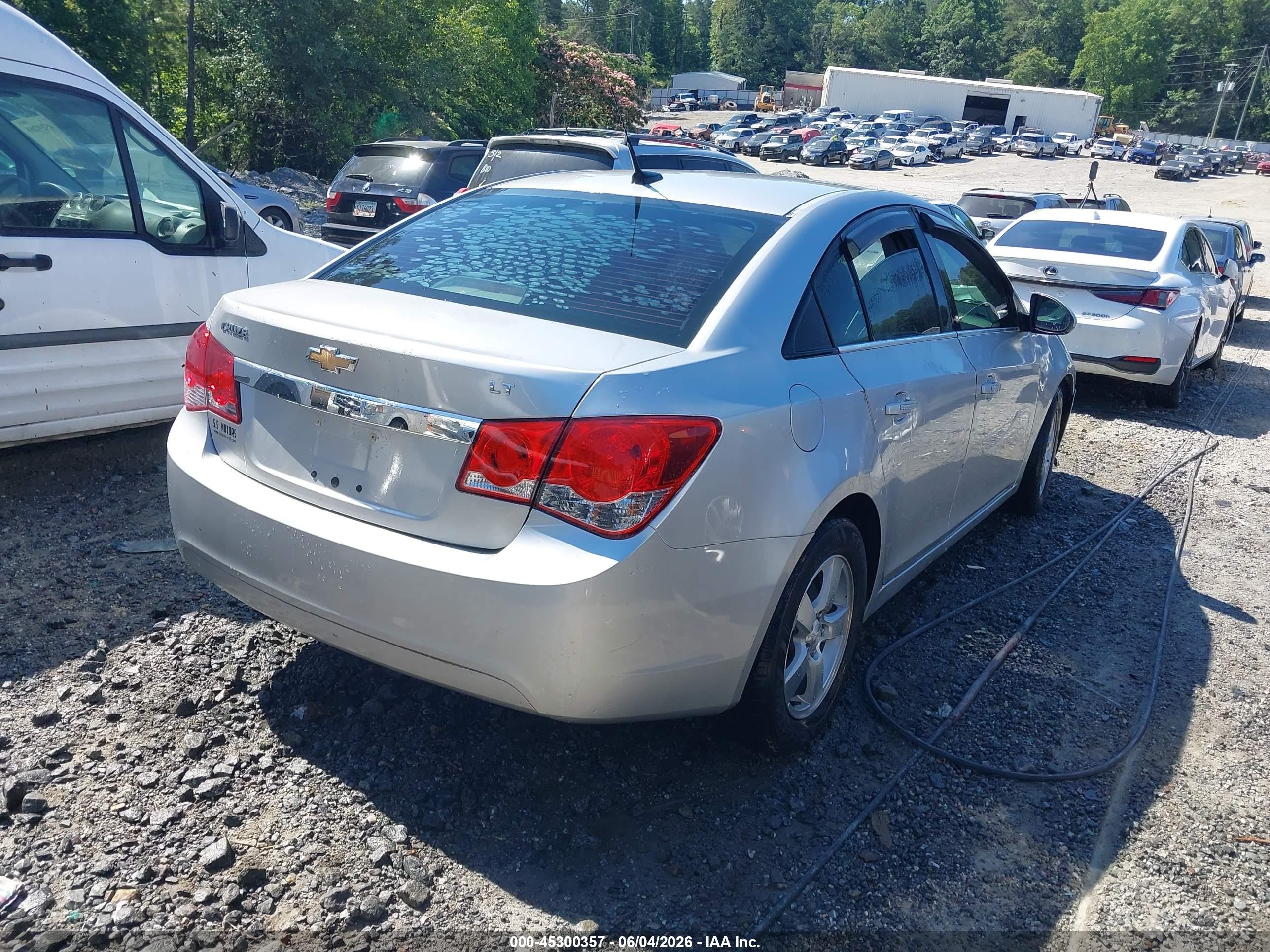 2014 Chevrolet Cruze 1lt Auto Silver vin: 1G1PC5SBXE7324498