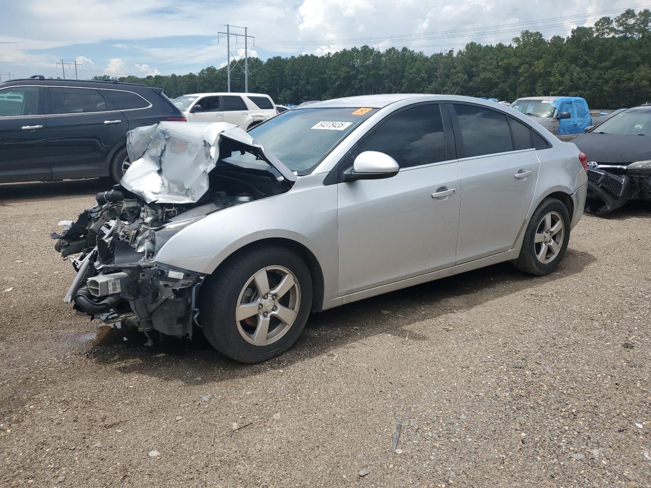 2014 Chevrolet Cruze Lt Silver vin: 1G1PC5SBXE7348705