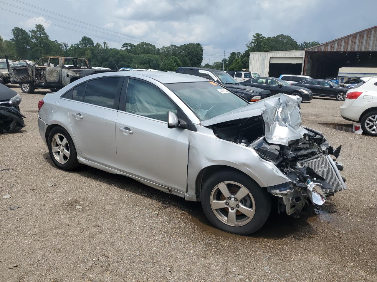 2014 Chevrolet Cruze Lt Silver vin: 1G1PC5SBXE7348705