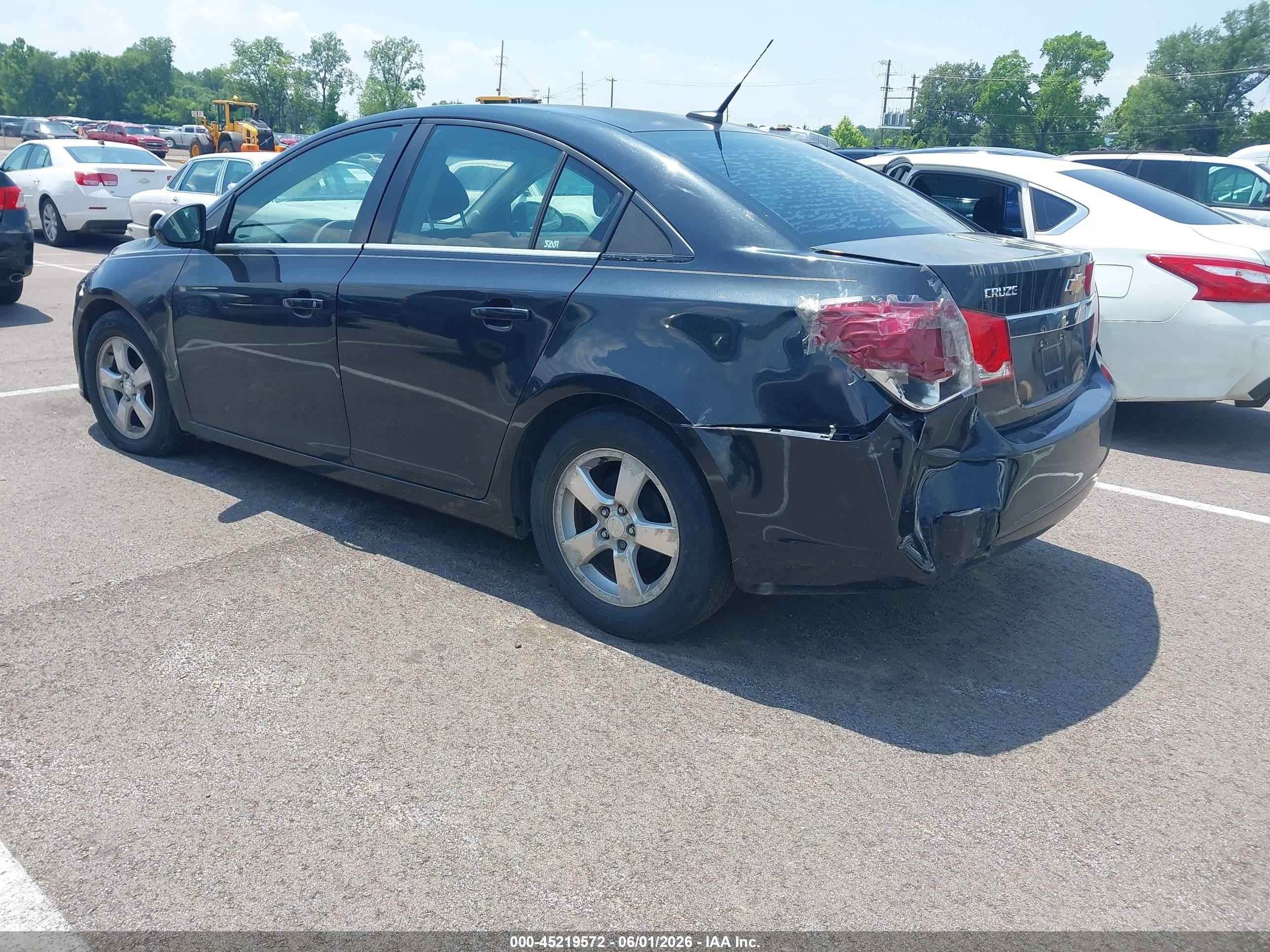 2014 Chevrolet Cruze 1lt Auto Black vin: 1G1PC5SBXE7352561