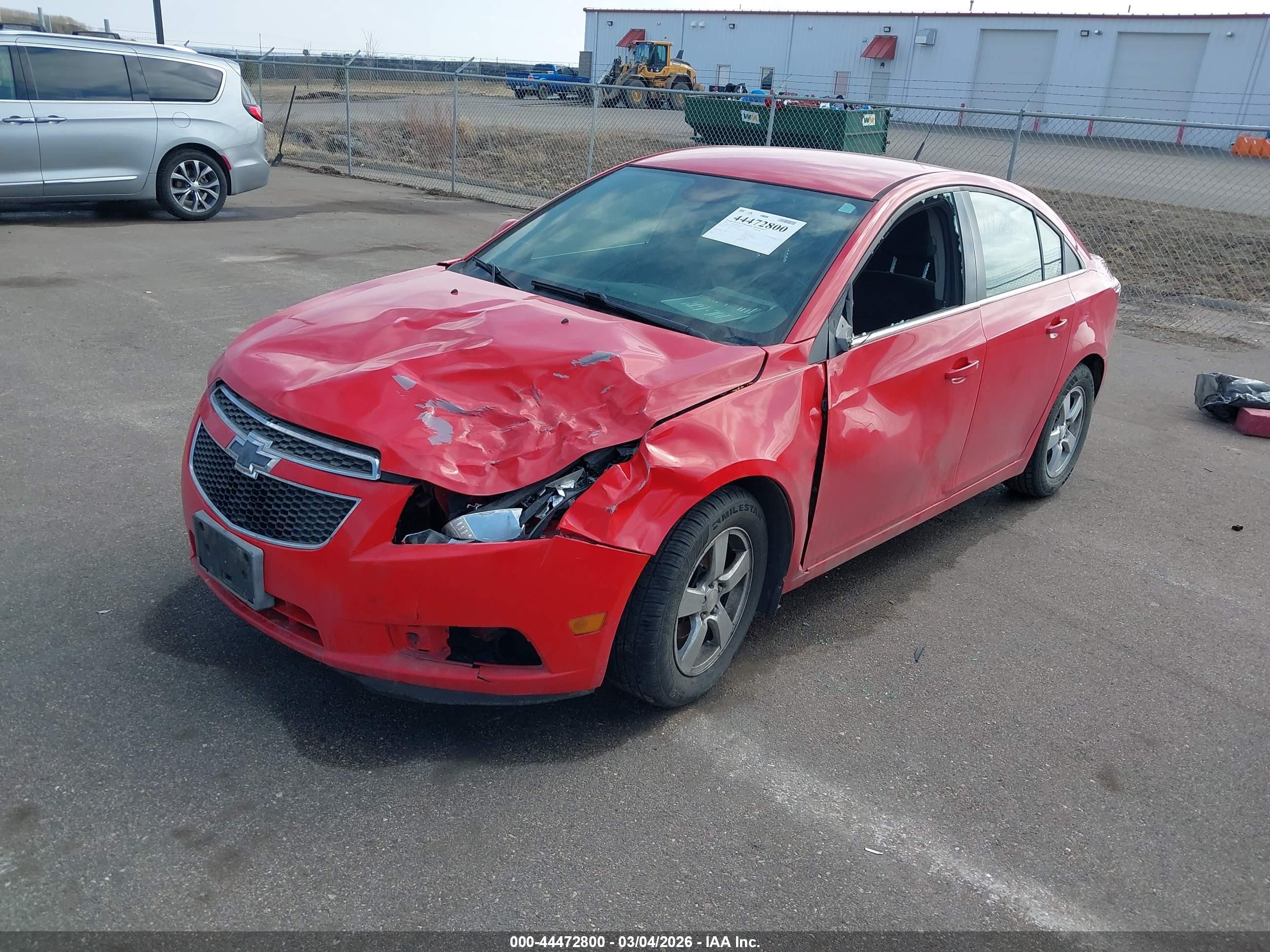 2014 Chevrolet Cruze 1lt Auto Red vin: 1G1PC5SBXE7361227
