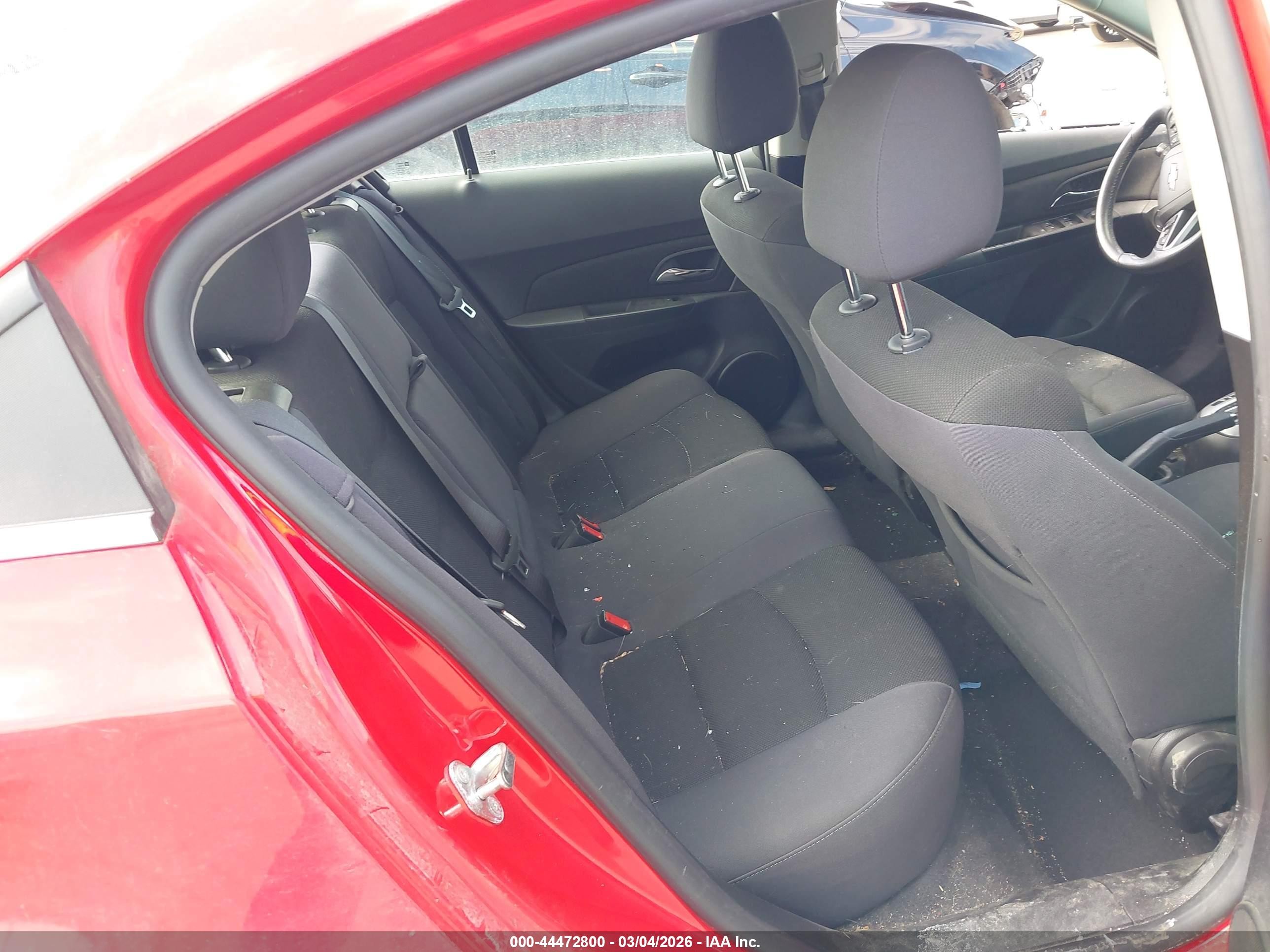 2014 Chevrolet Cruze 1lt Auto Red vin: 1G1PC5SBXE7361227