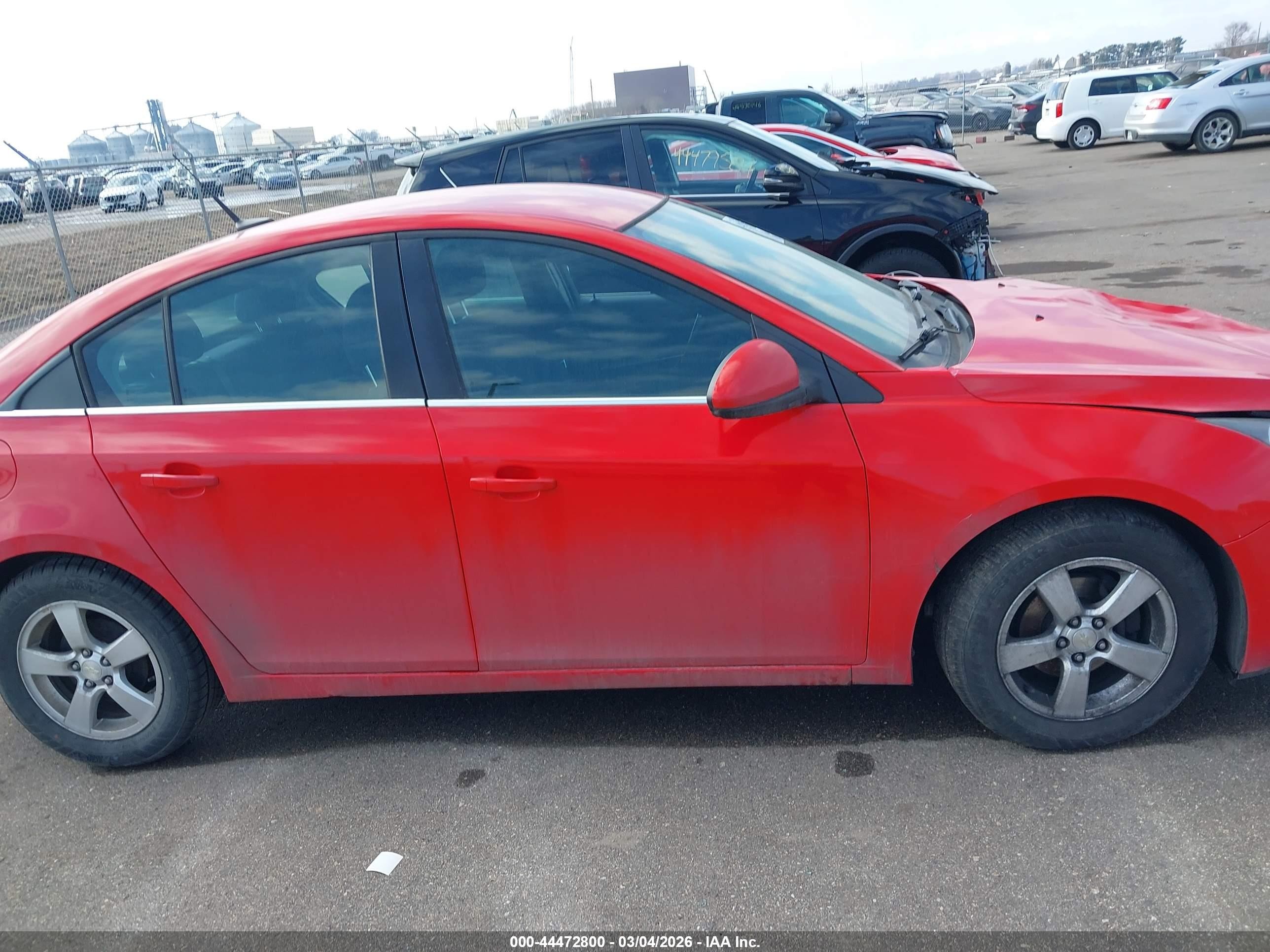 2014 Chevrolet Cruze 1lt Auto Red vin: 1G1PC5SBXE7361227