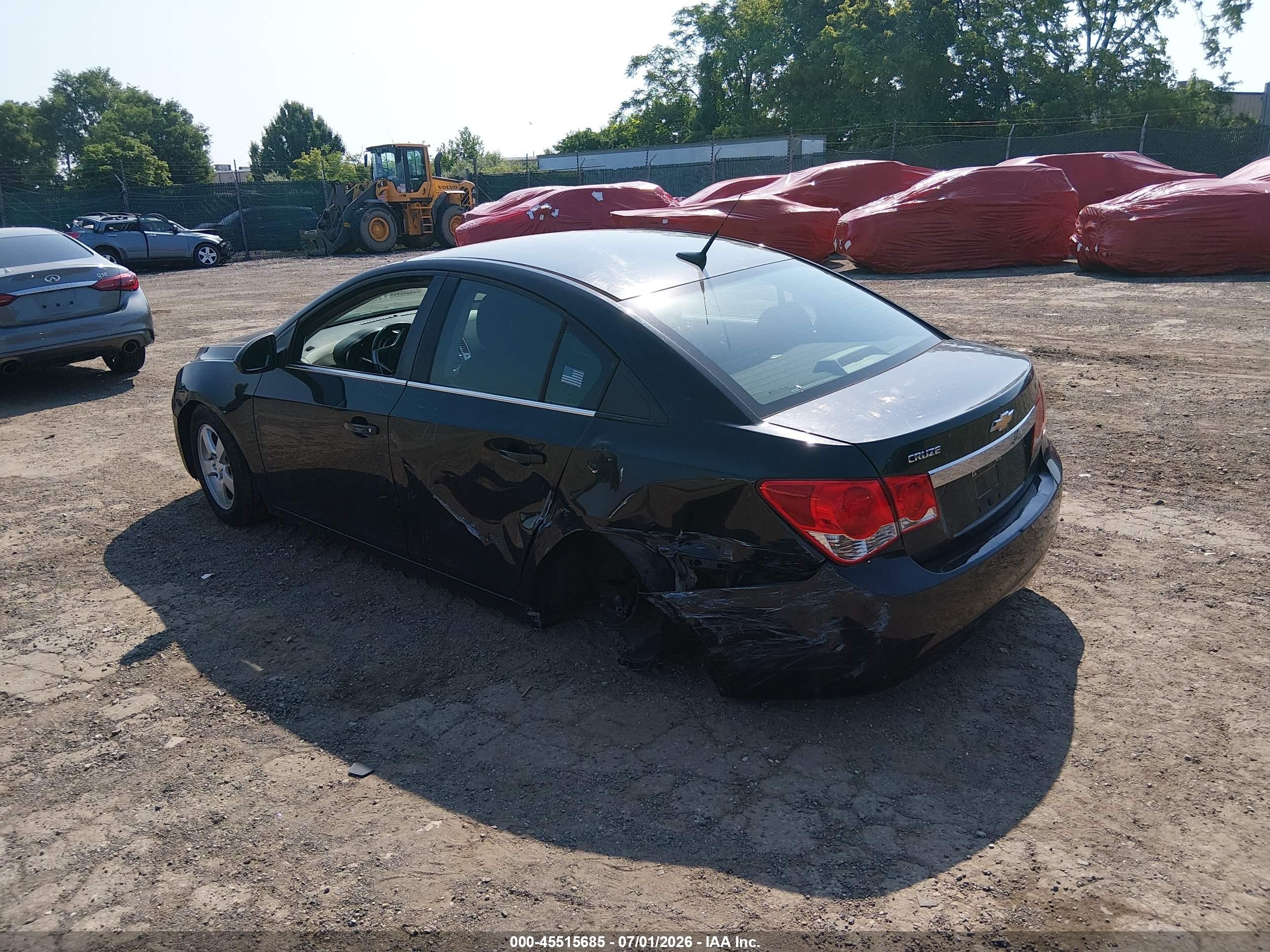 2014 Chevrolet Cruze 1lt Auto Black vin: 1G1PC5SBXE7421796