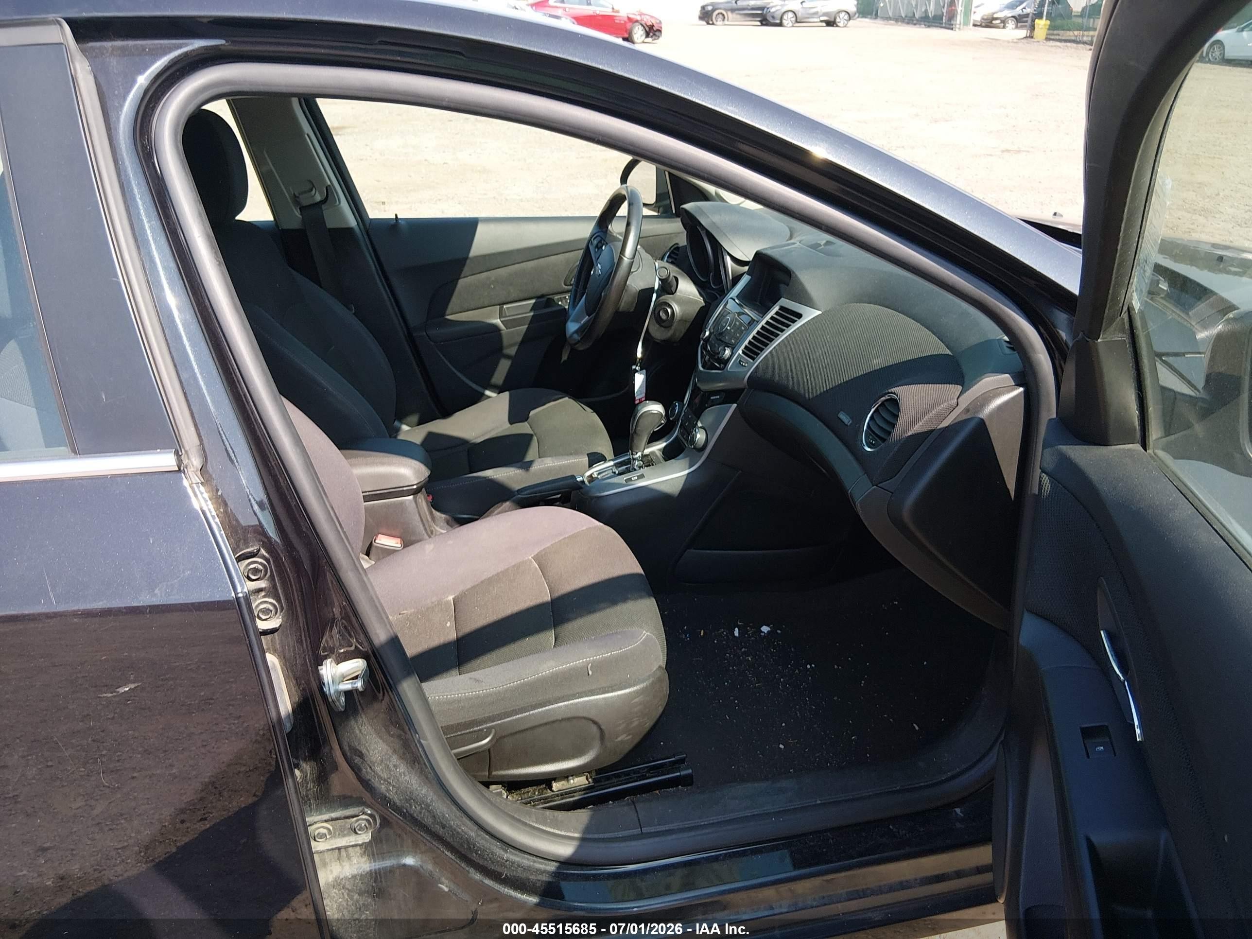 2014 Chevrolet Cruze 1lt Auto Black vin: 1G1PC5SBXE7421796