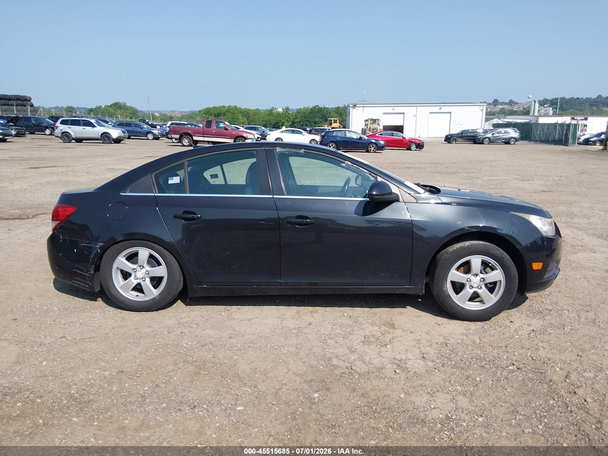 2014 Chevrolet Cruze 1lt Auto Black vin: 1G1PC5SBXE7421796