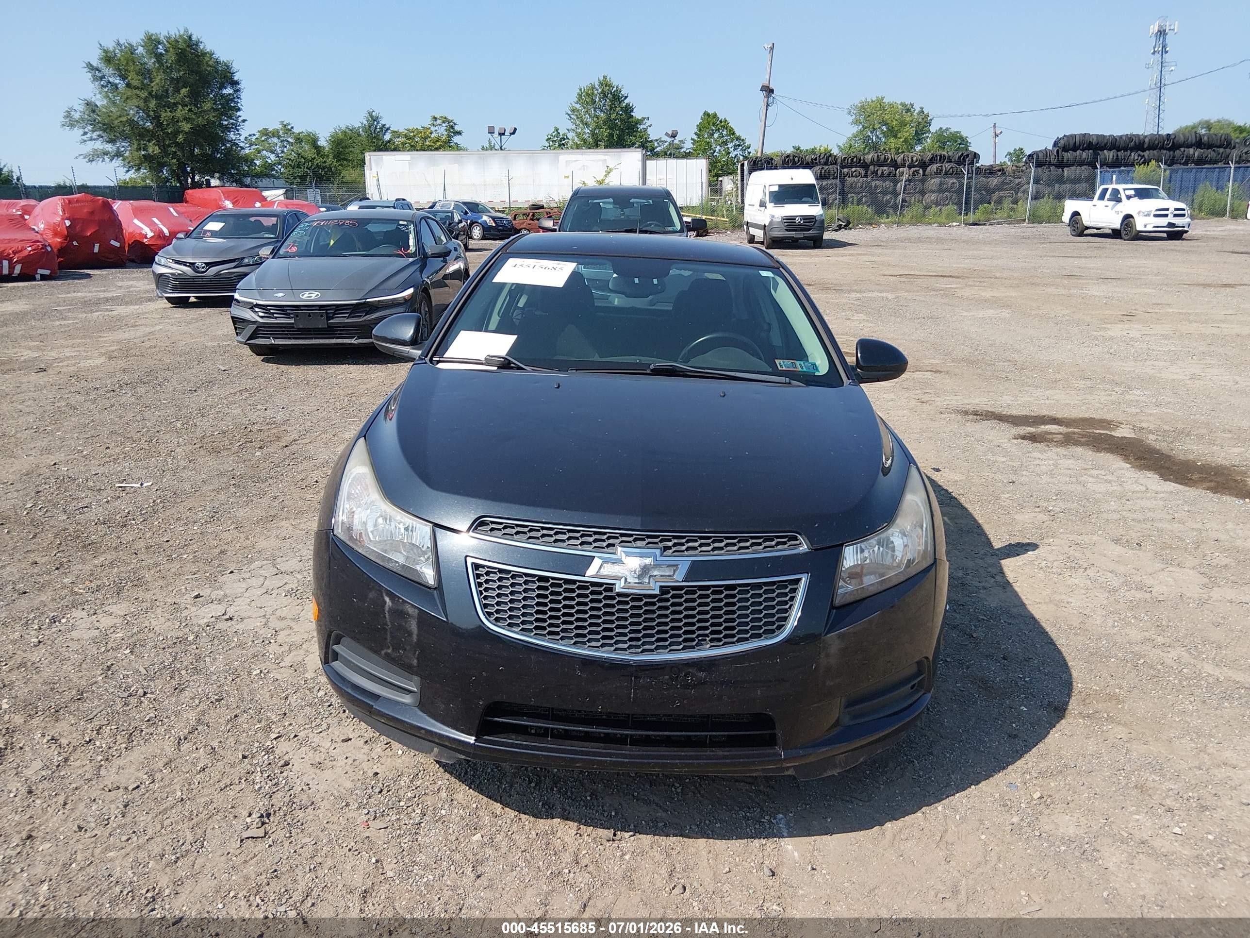 2014 Chevrolet Cruze 1lt Auto Black vin: 1G1PC5SBXE7421796