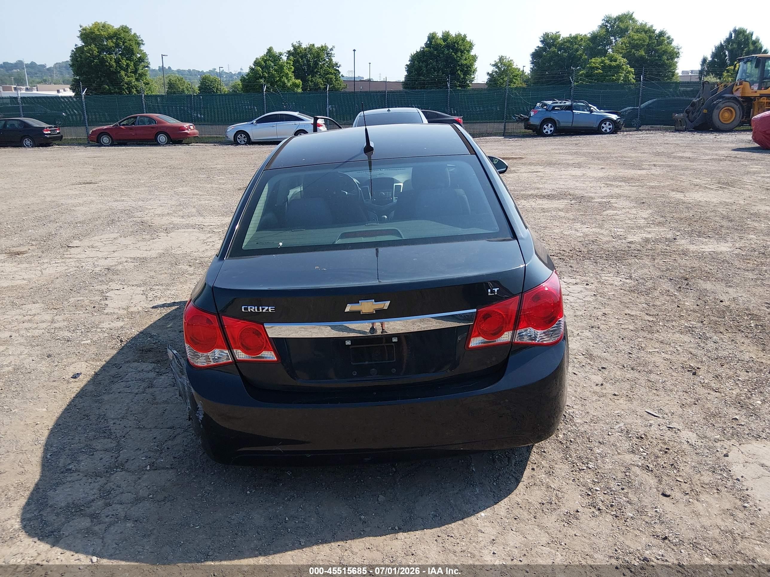 2014 Chevrolet Cruze 1lt Auto Black vin: 1G1PC5SBXE7421796