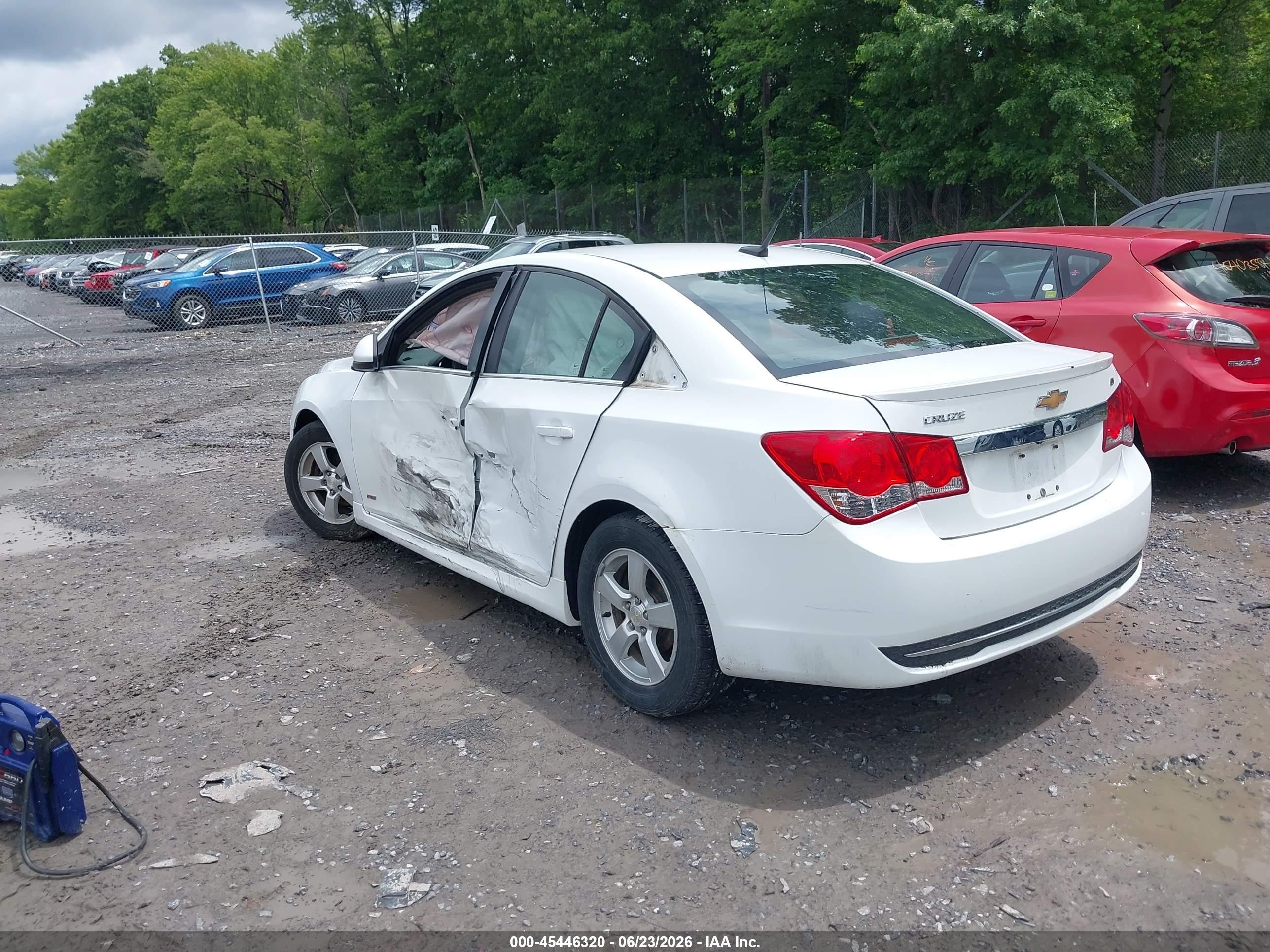 2014 Chevrolet Cruze 1lt Auto White vin: 1G1PC5SBXE7429879