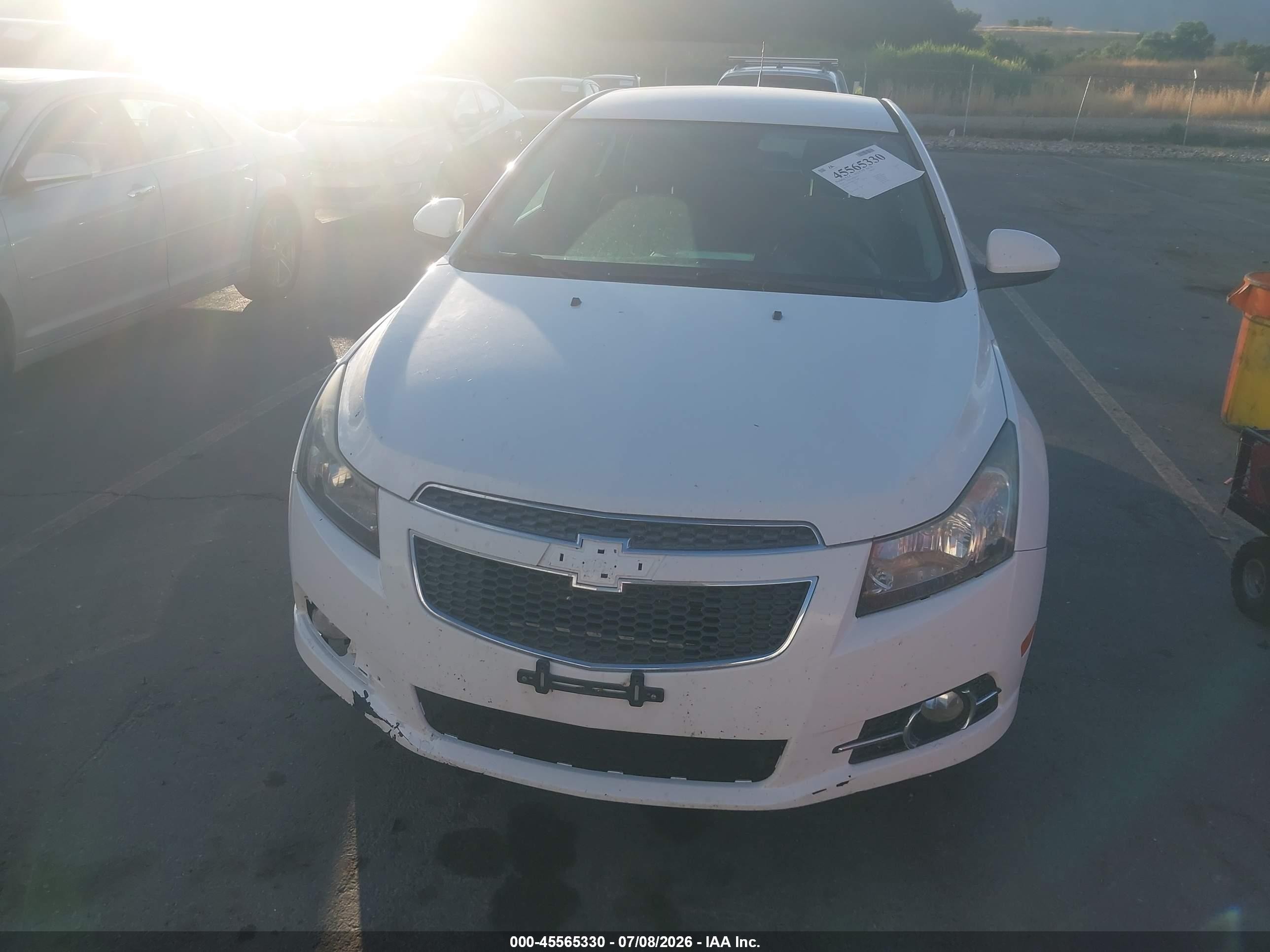 2014 Chevrolet Cruze 1lt Auto White vin: 1G1PC5SBXE7438887