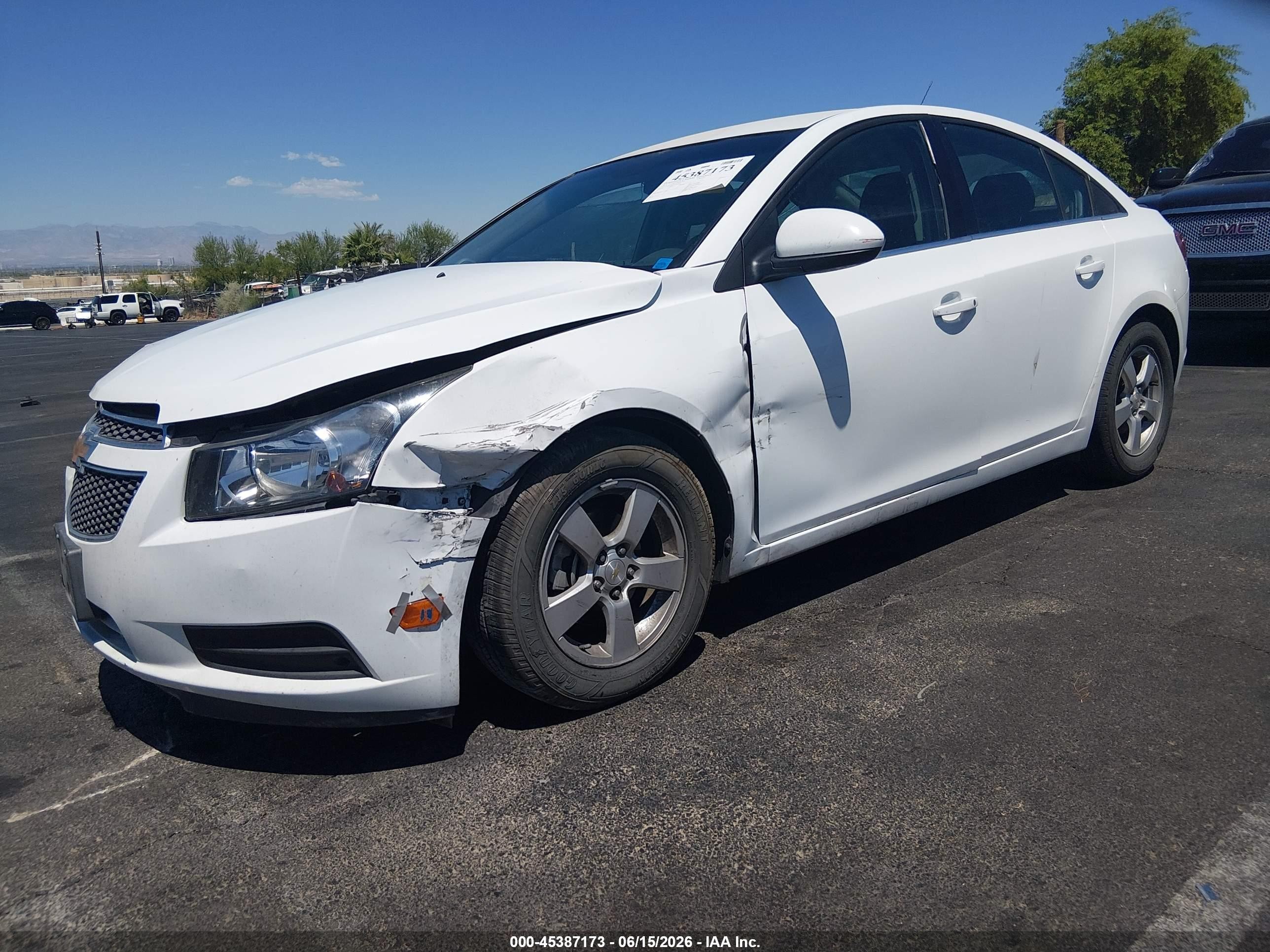 2014 Chevrolet Cruze 1lt Auto White vin: 1G1PC5SBXE7445466