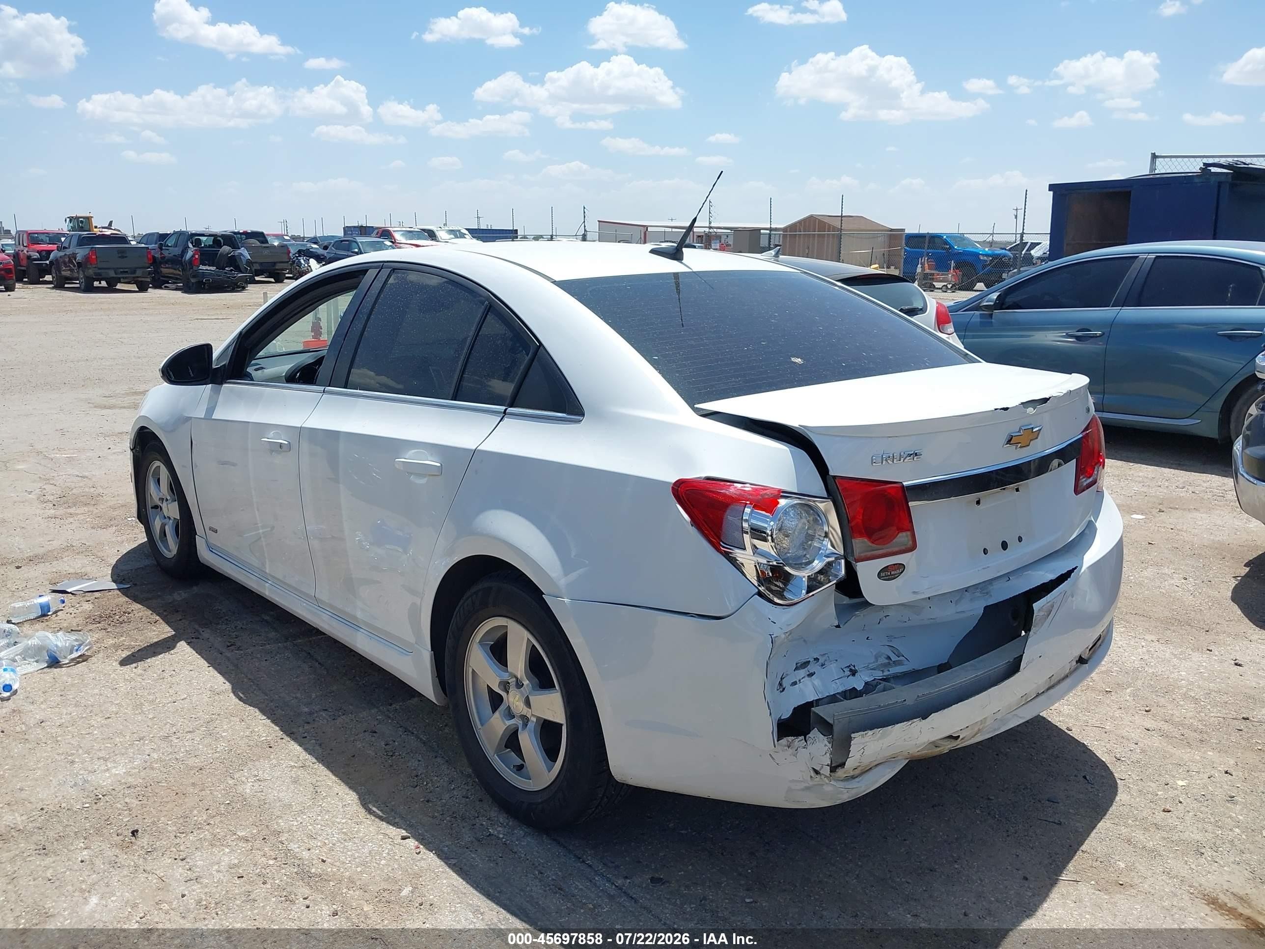 2014 Chevrolet Cruze 1lt Auto White vin: 1G1PC5SBXE7453003