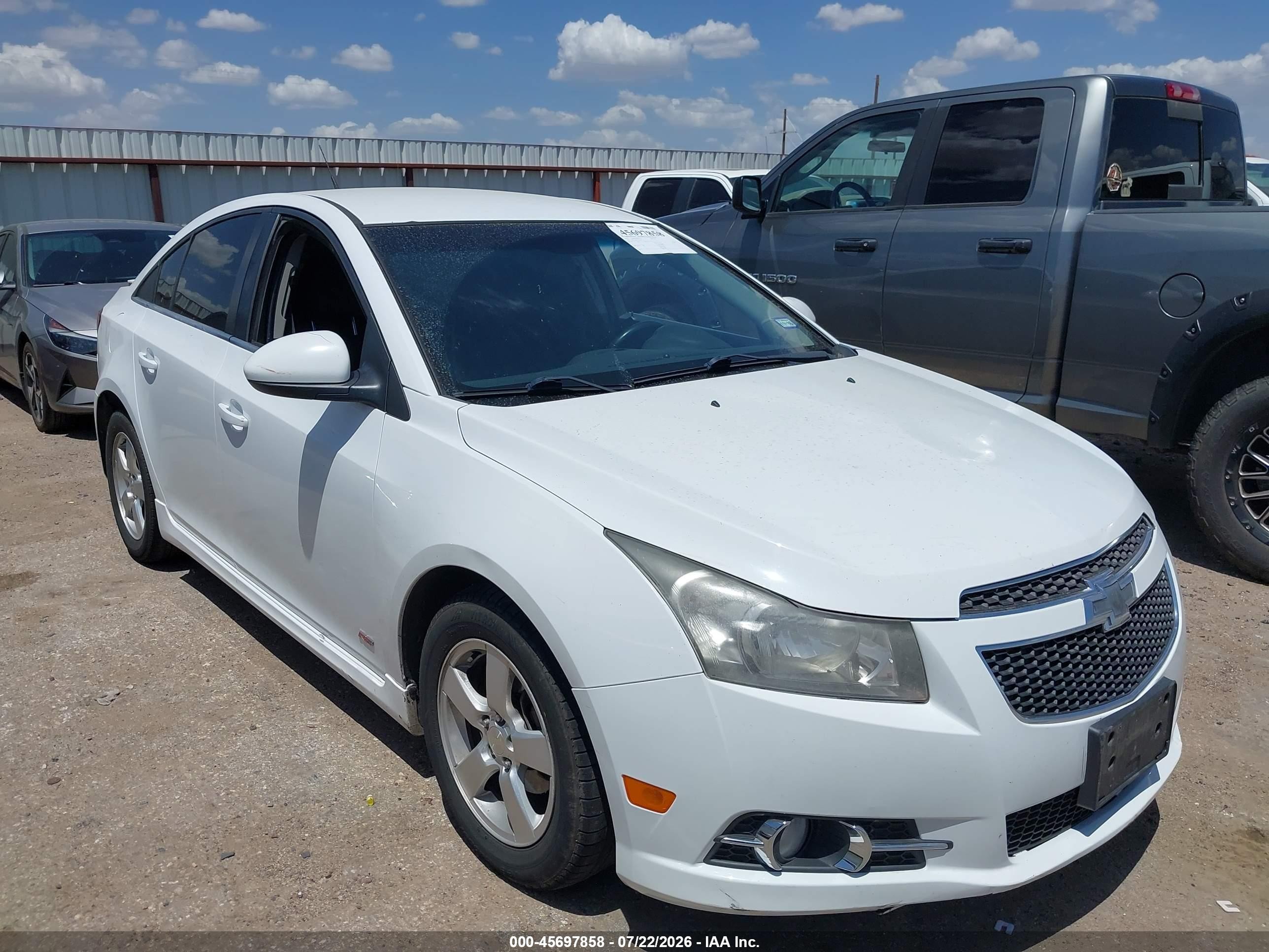 2014 Chevrolet Cruze 1lt Auto White vin: 1G1PC5SBXE7453003