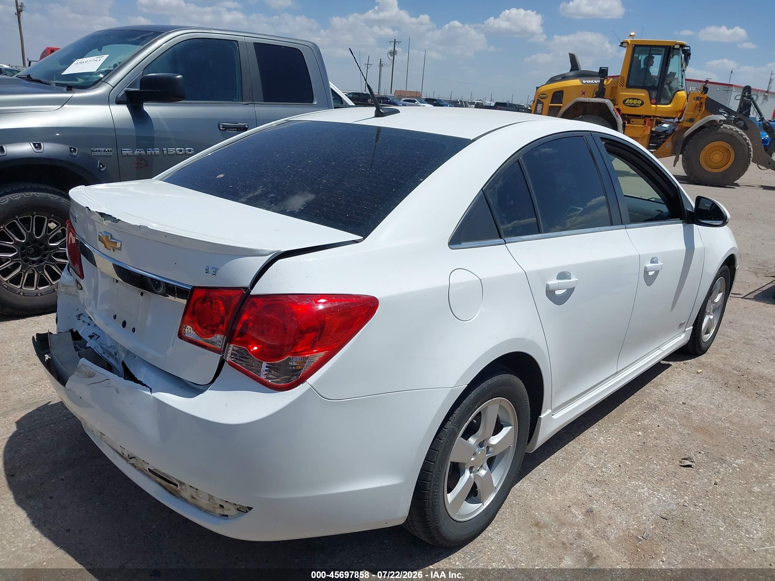 2014 Chevrolet Cruze 1lt Auto White vin: 1G1PC5SBXE7453003