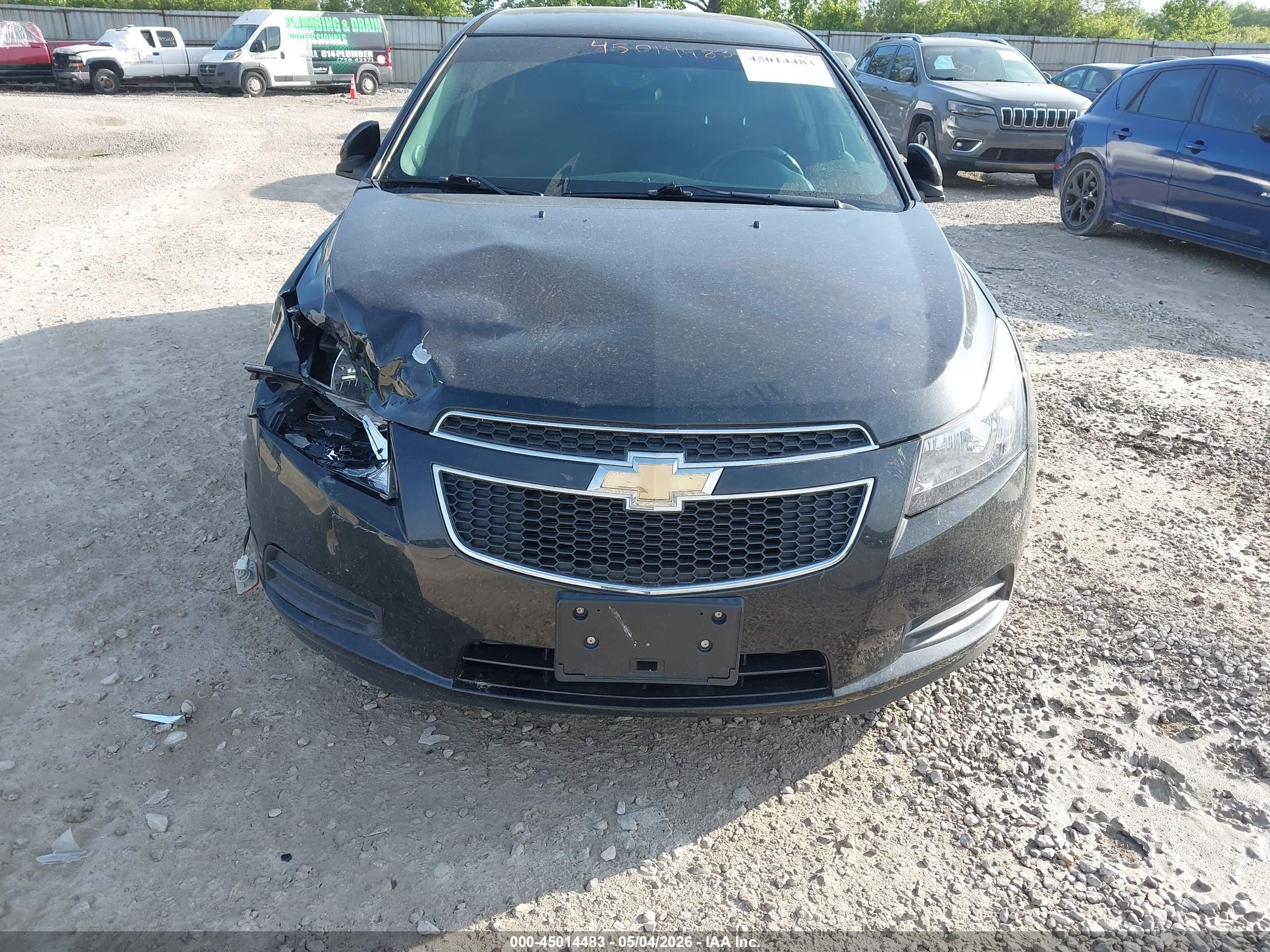 2014 Chevrolet Cruze 1lt Auto Black vin: 1G1PC5SBXE7475499