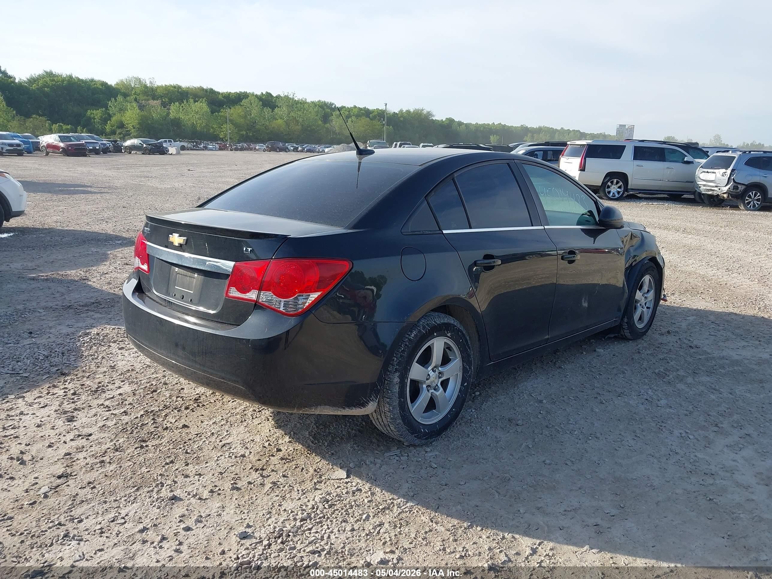 2014 Chevrolet Cruze 1lt Auto Black vin: 1G1PC5SBXE7475499