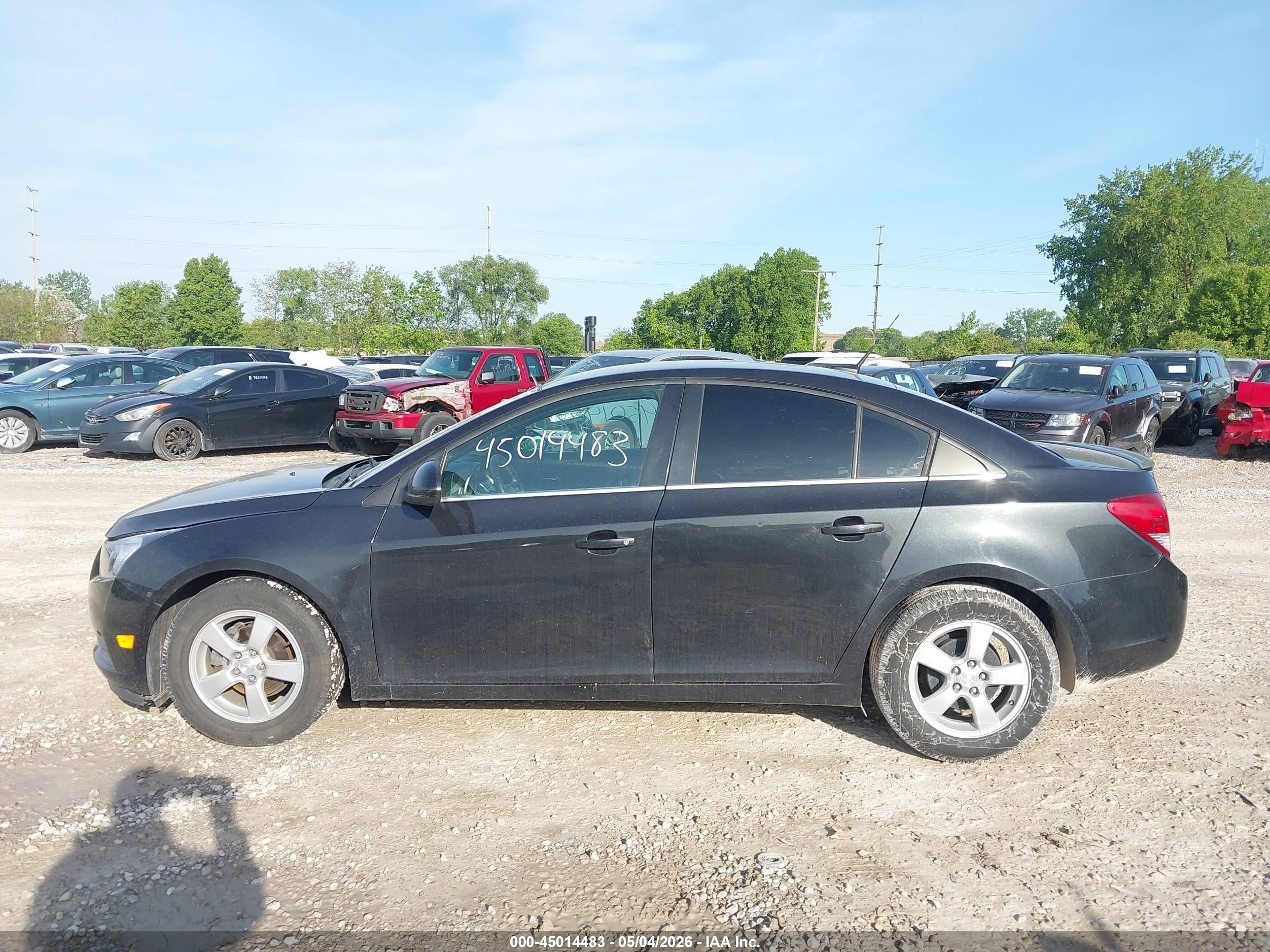 2014 Chevrolet Cruze 1lt Auto Black vin: 1G1PC5SBXE7475499