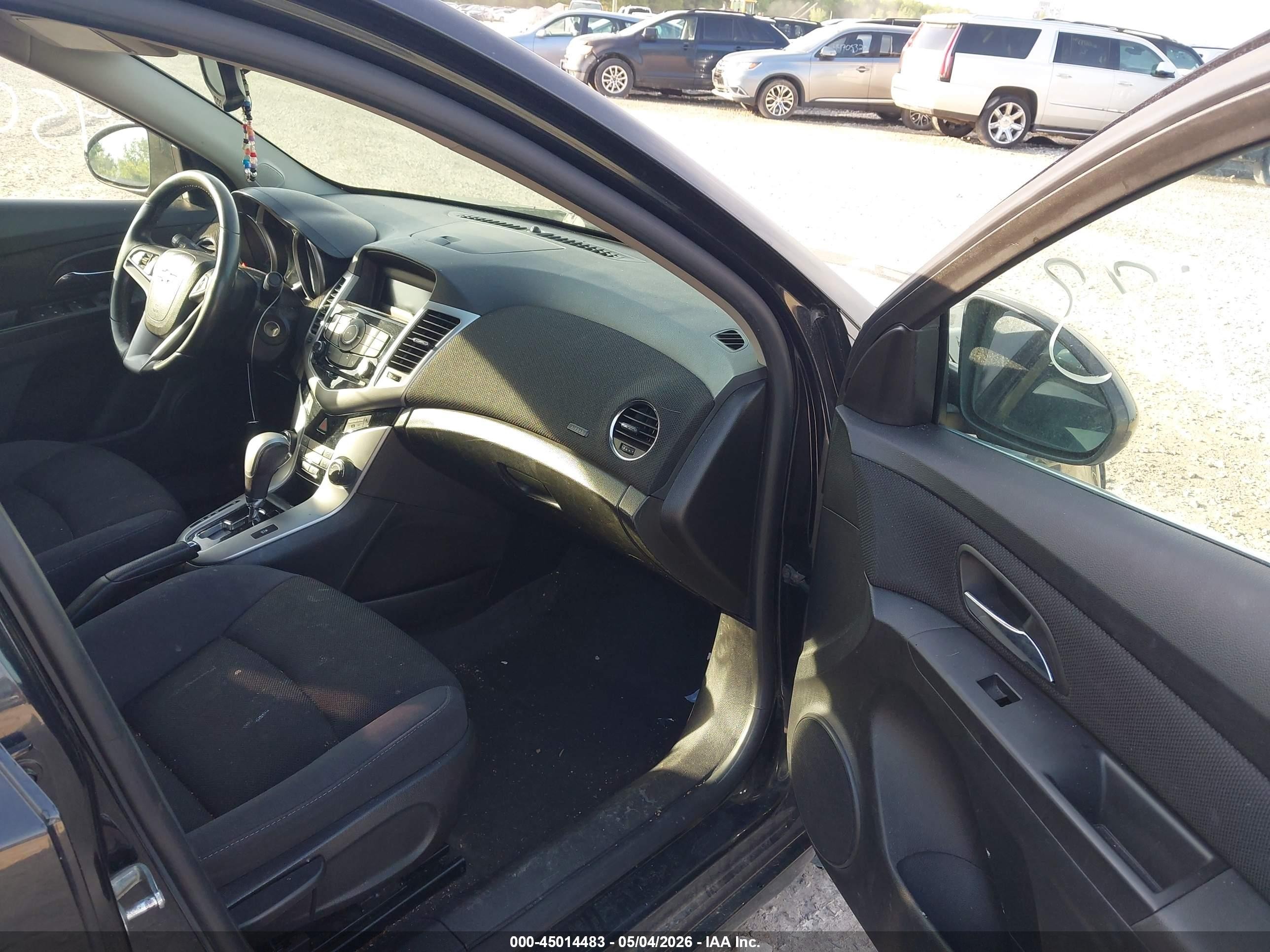 2014 Chevrolet Cruze 1lt Auto Black vin: 1G1PC5SBXE7475499