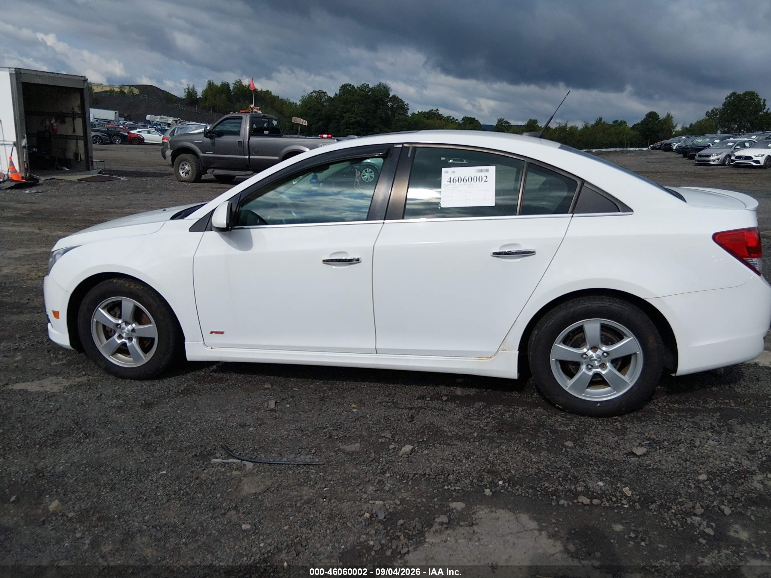 2014 Chevrolet Cruze 1lt Auto White vin: 1G1PC5SBXE7483246