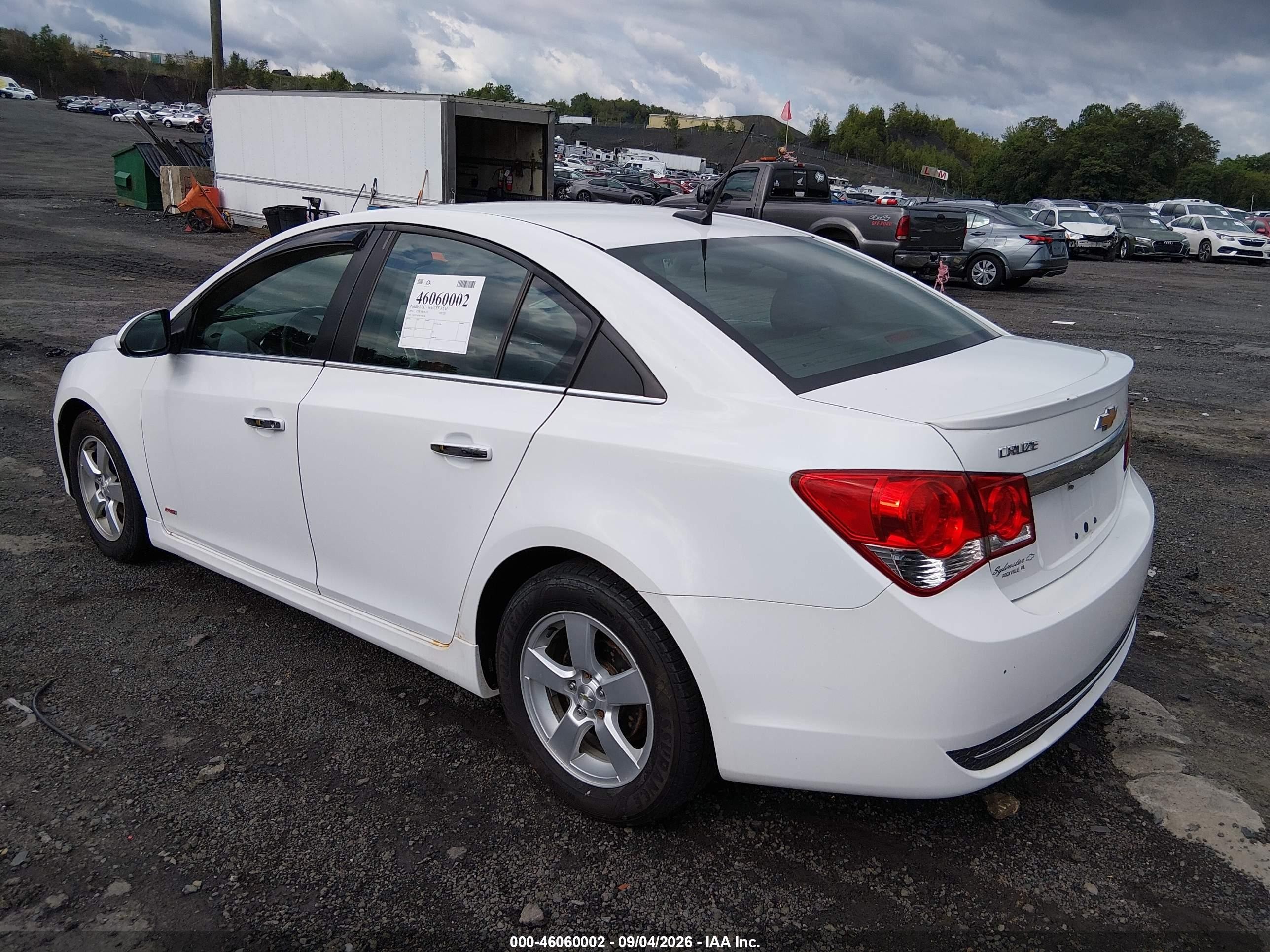 2014 Chevrolet Cruze 1lt Auto White vin: 1G1PC5SBXE7483246