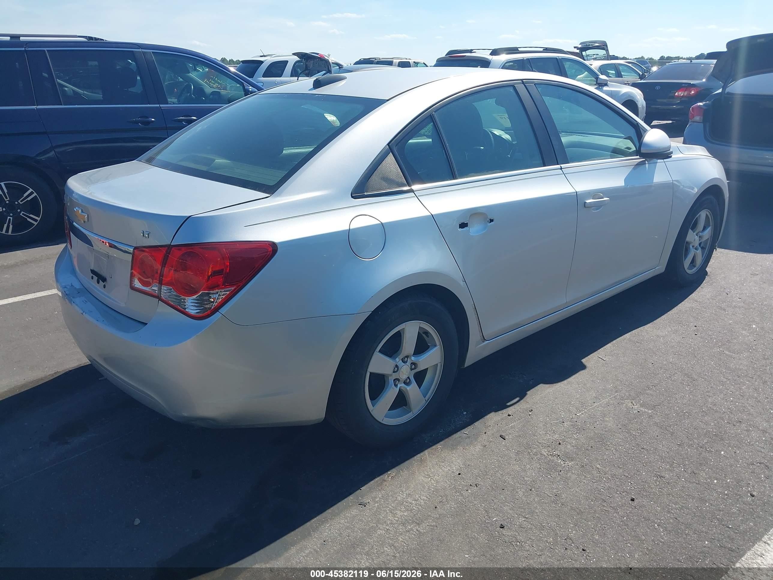 2015 Chevrolet Cruze 1lt Auto Silver vin: 1G1PC5SBXF7109012