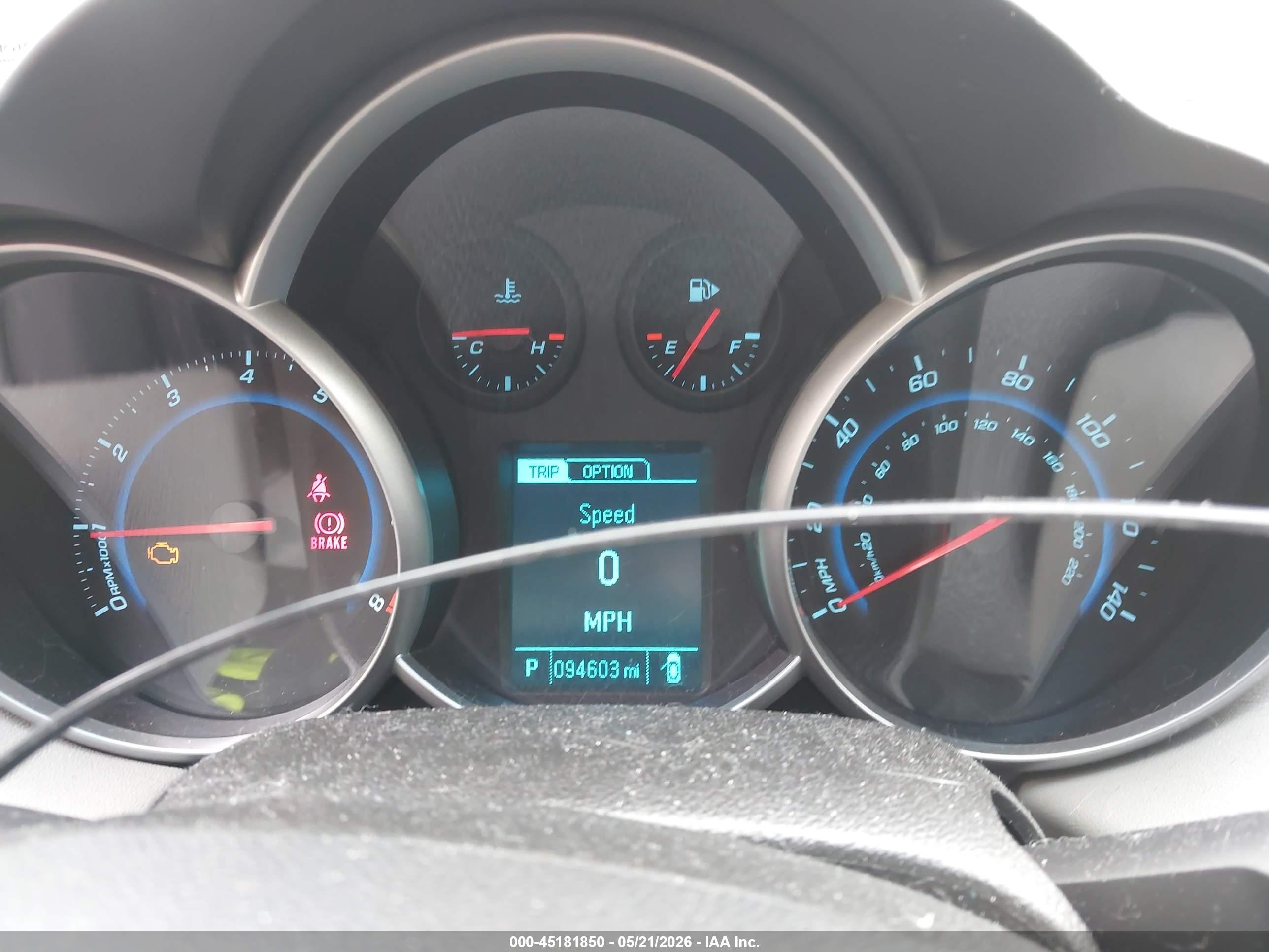 2015 Chevrolet Cruze 1lt Auto Dark Blue vin: 1G1PC5SBXF7109883