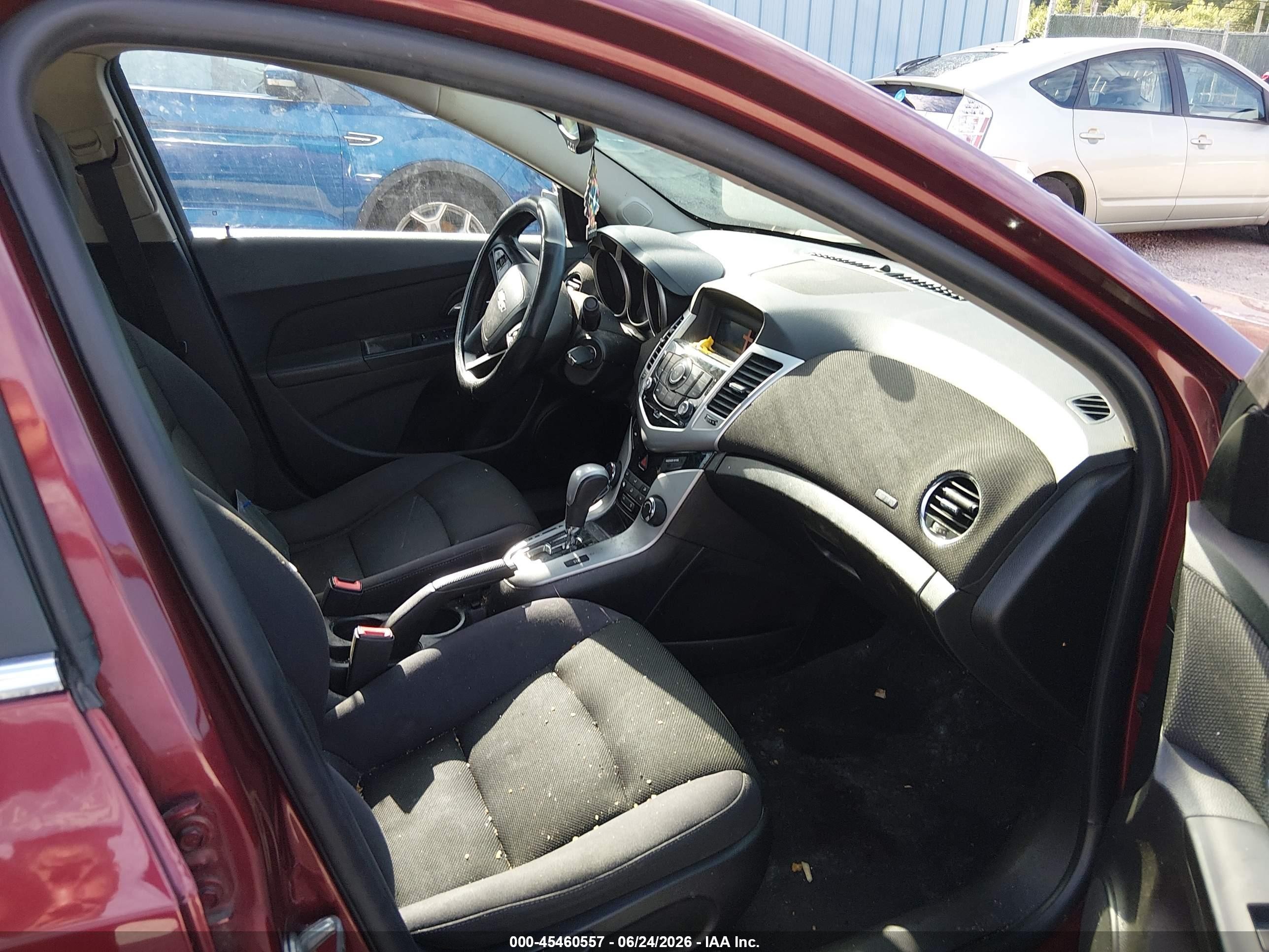 2015 Chevrolet Cruze 1lt Auto Бордовый vin: 1G1PC5SBXF7126148