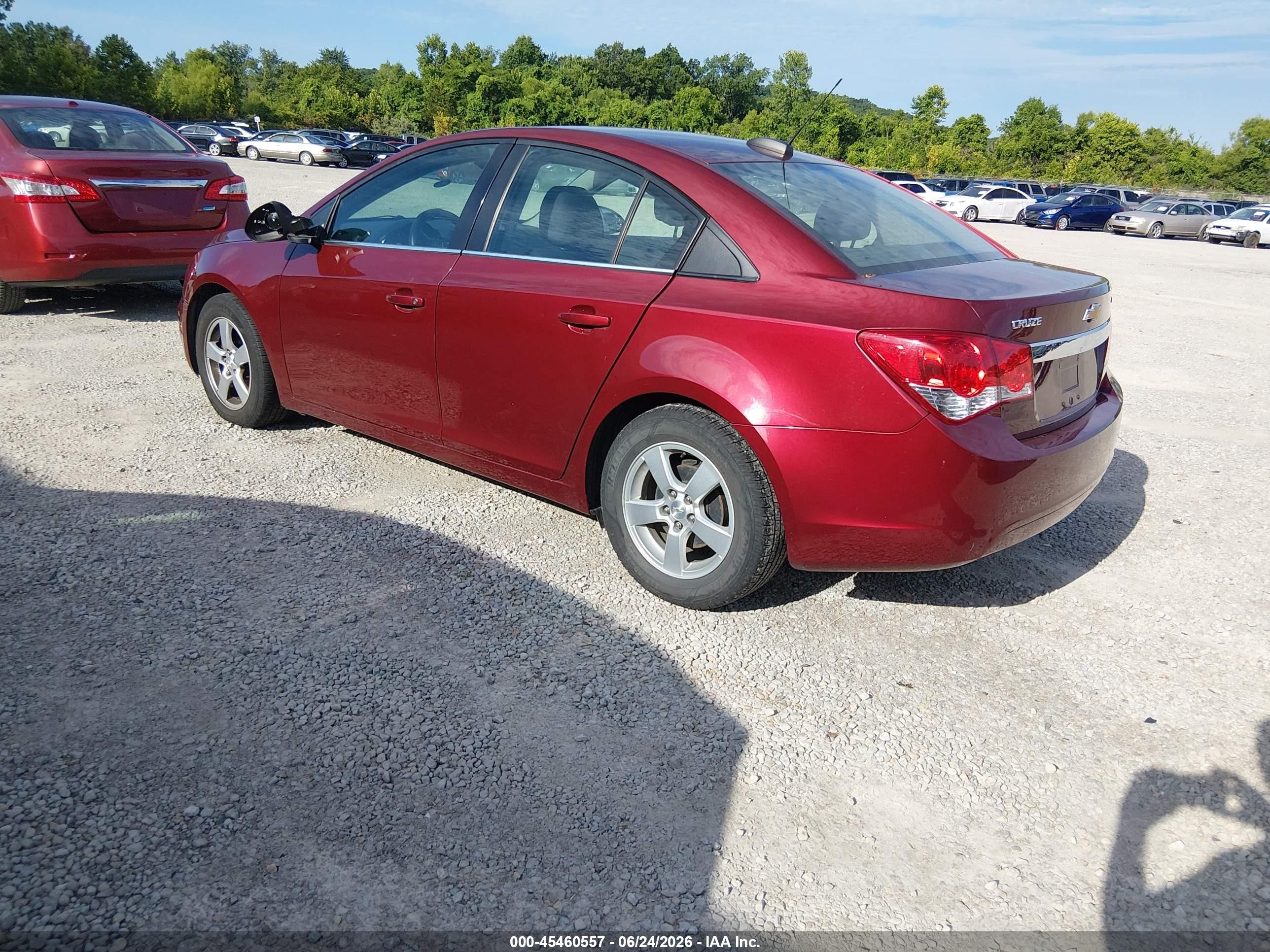 2015 Chevrolet Cruze 1lt Auto Бордовый vin: 1G1PC5SBXF7126148