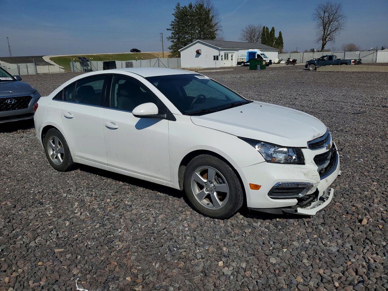 2015 Chevrolet Cruze Lt White vin: 1G1PC5SBXF7130782