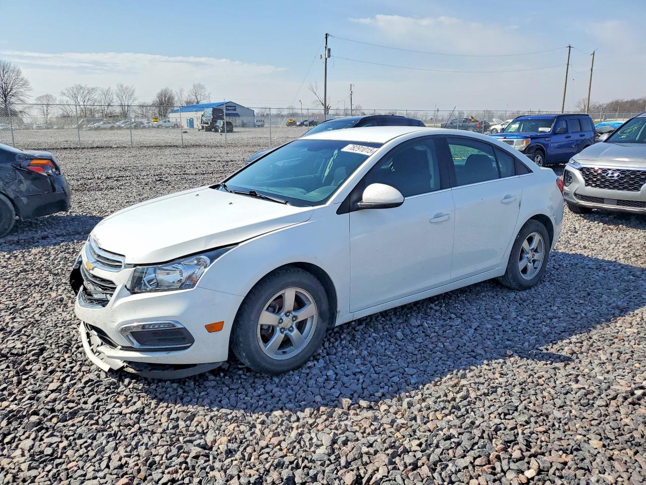 2015 Chevrolet Cruze Lt White vin: 1G1PC5SBXF7130782